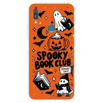 Picasee Huawei Y6 2019 Hülle - Transparentes Silikon - Spooky book club