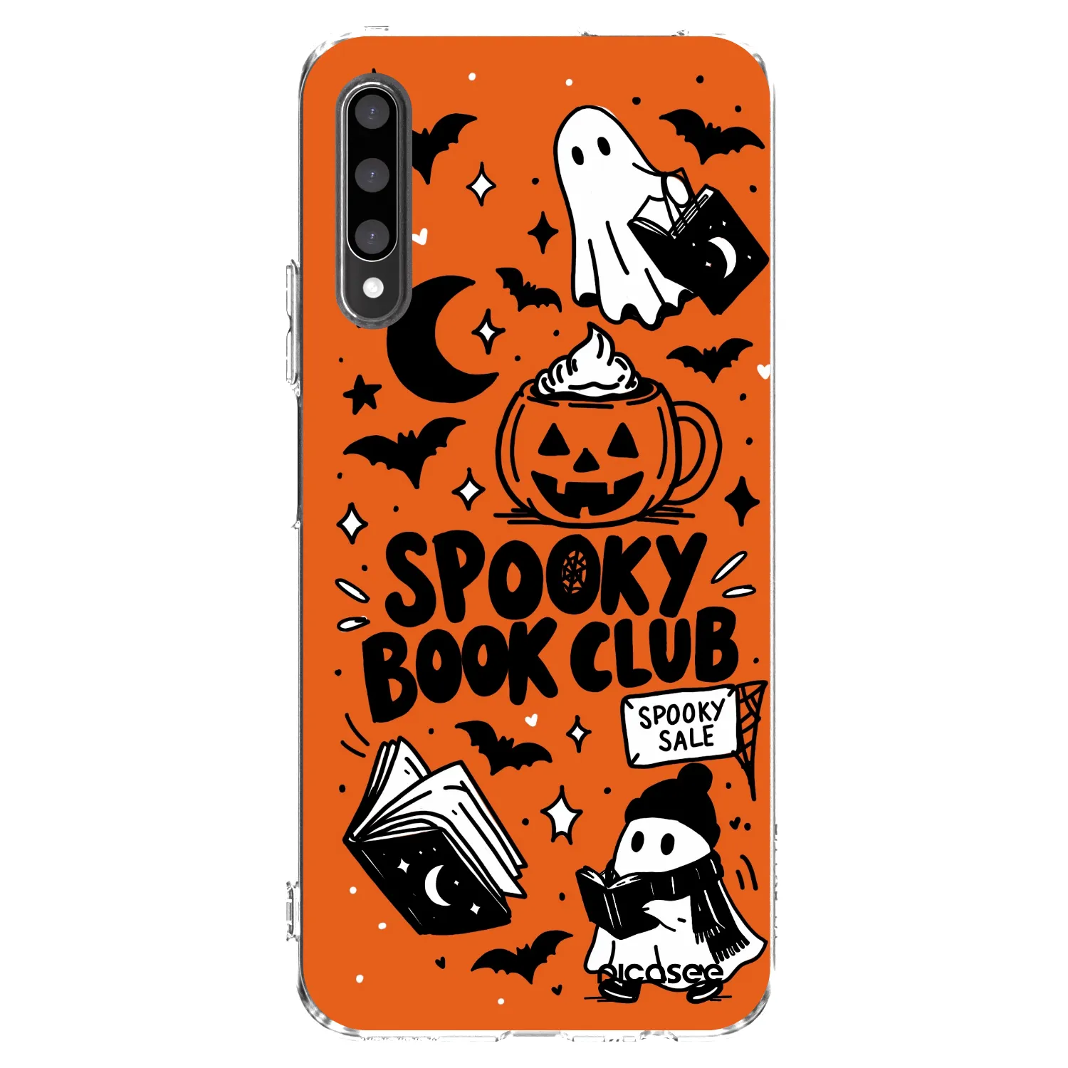 Picasee Honor 9X Pro Hülle - Transparentes Silikon - Spooky book club