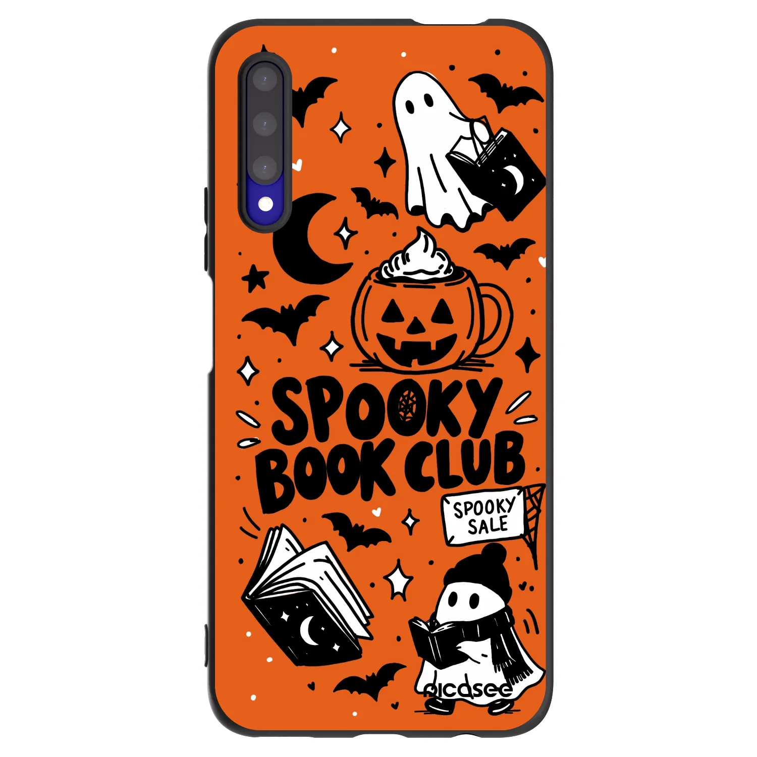 Picasee Honor 9X Pro Hülle - Schwarzes Silikon - Spooky book club