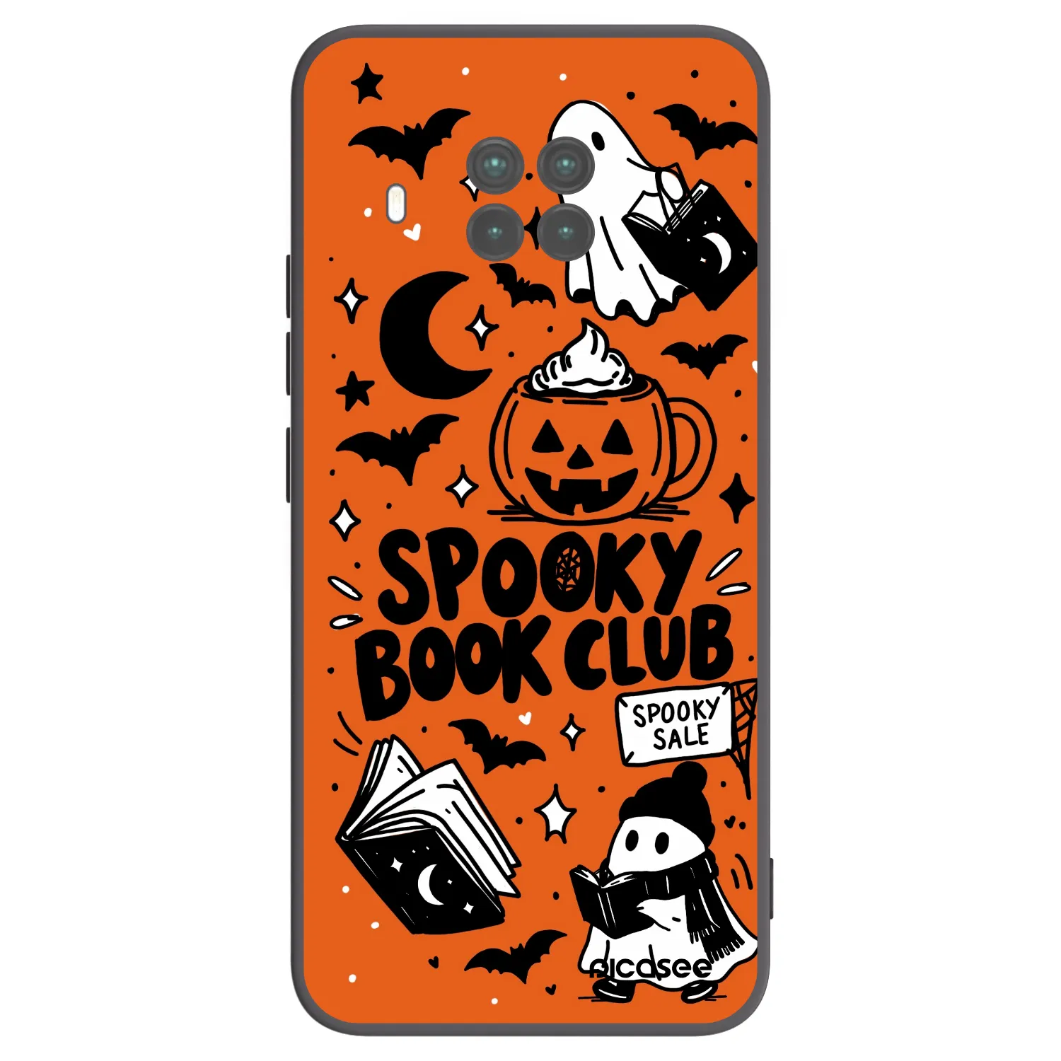 Picasee Xiaomi Mi 10T Lite Hülle - Schwarzes Silikon - Spooky book club