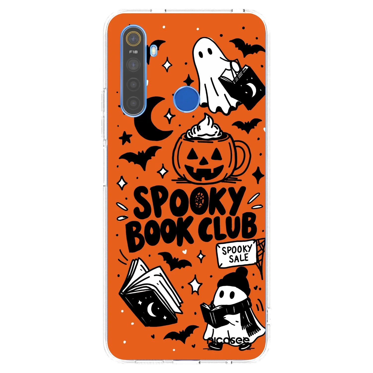 Picasee Realme 5 Hülle - Transparentes Silikon - Spooky book club