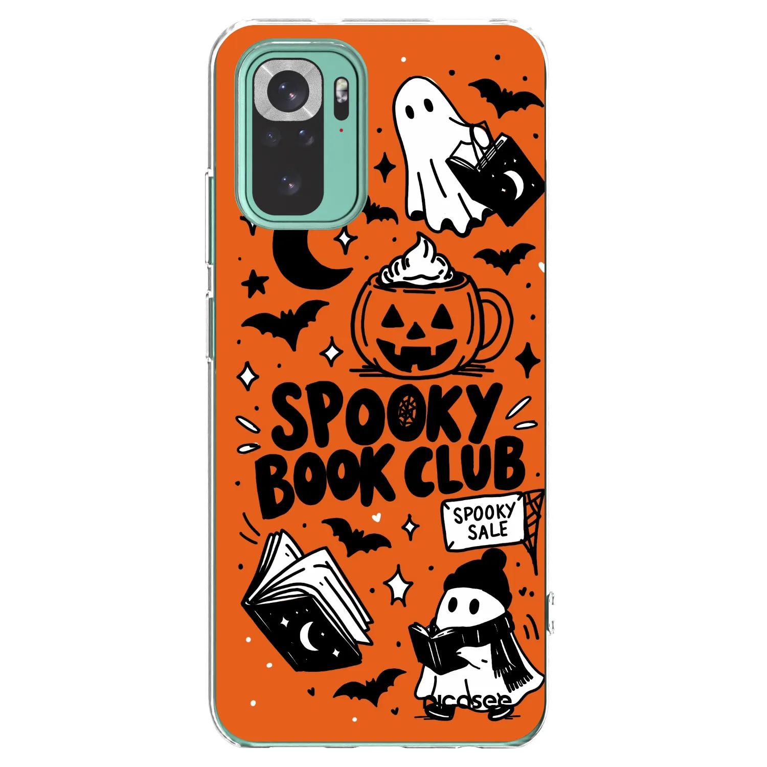 Picasee Xiaomi Redmi Note 10 Pro Hülle - Transparentes Silikon - Spooky book club