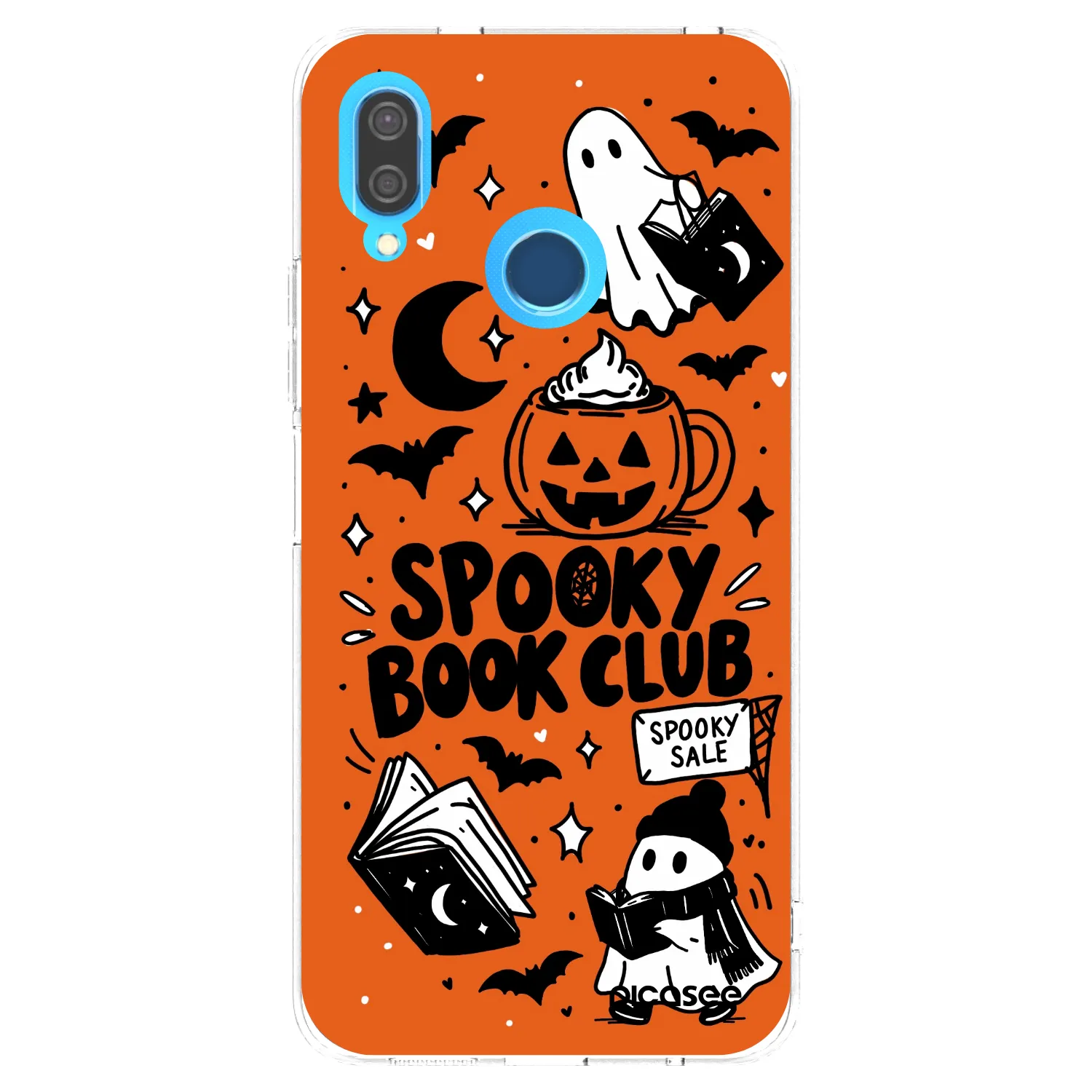 Picasee Huawei P20 Lite Hülle - Transparentes Silikon - Spooky book club