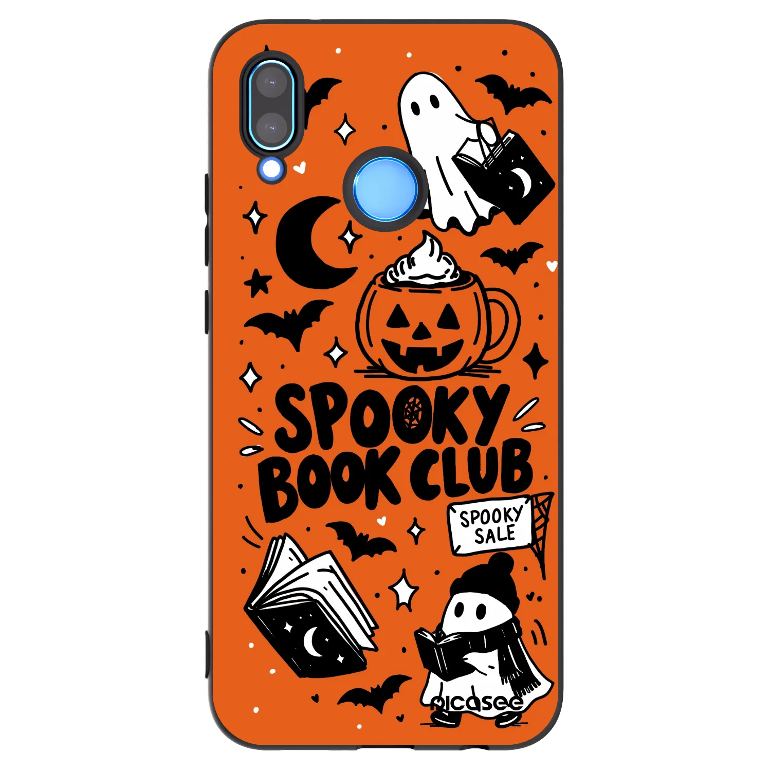Picasee Huawei P20 Lite Hülle - Schwarzes Silikon - Spooky book club