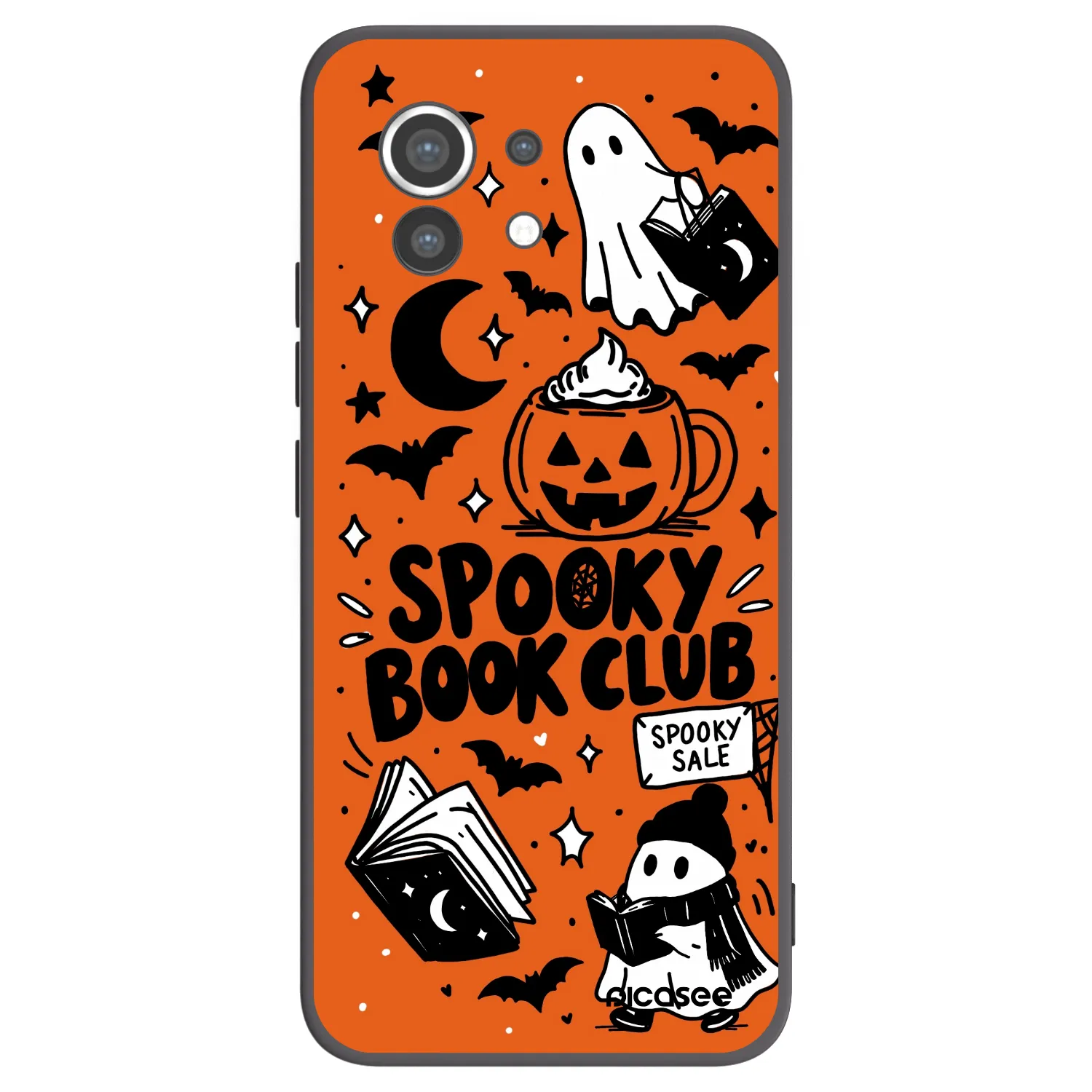 Picasee Xiaomi Mi 11 Hülle - Schwarzes Silikon - Spooky book club