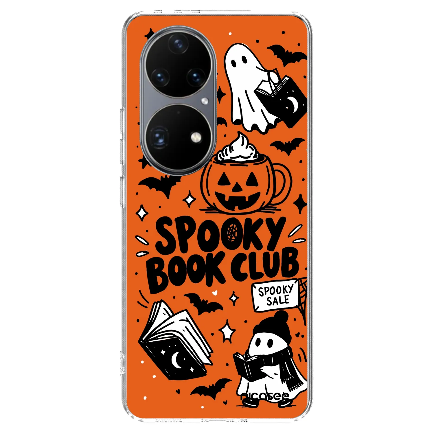 Picasee Huawei P50 Hülle - Transparentes Silikon - Spooky book club