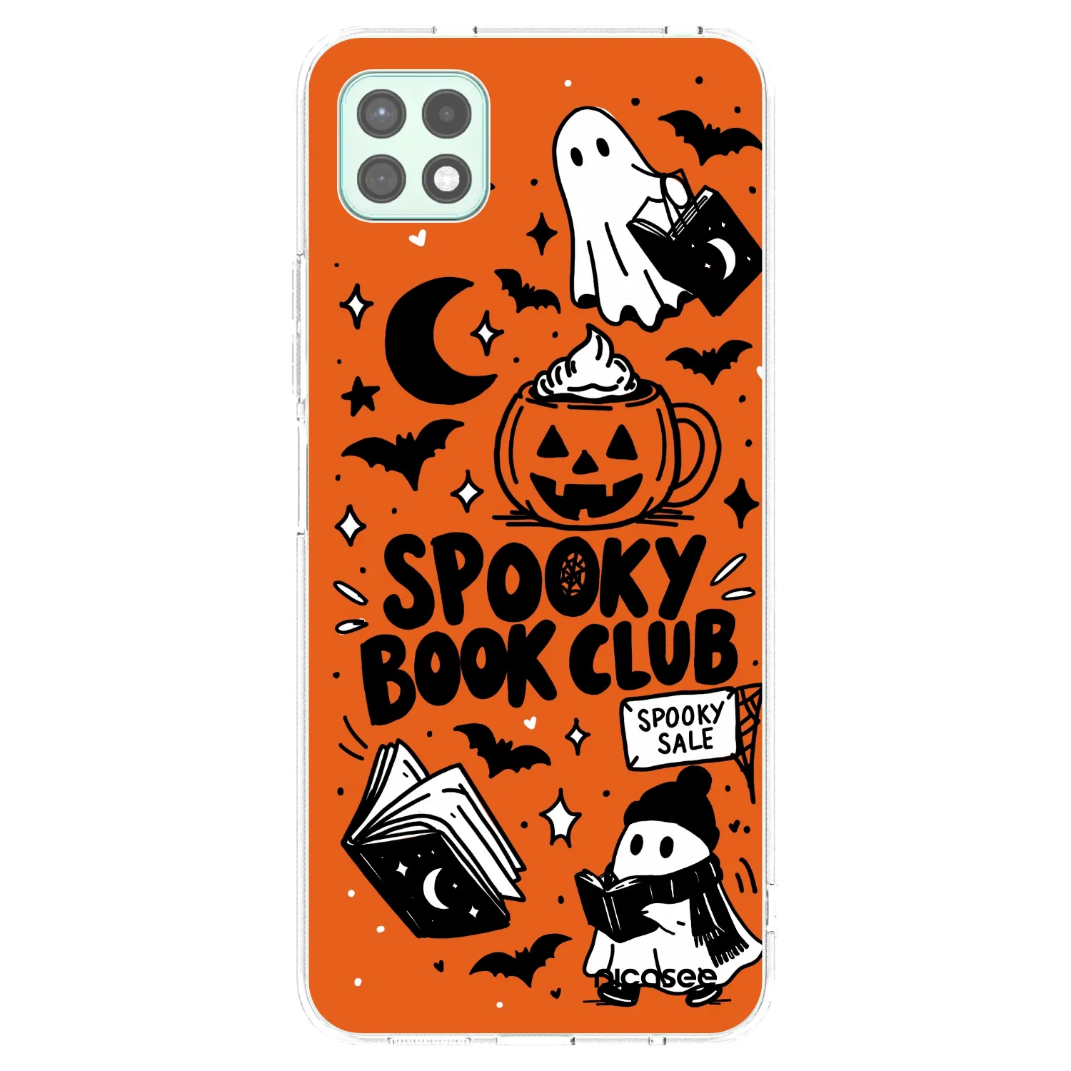 Picasee Samsung Galaxy A22 A226B 5G Hülle - Transparentes Silikon - Spooky book club