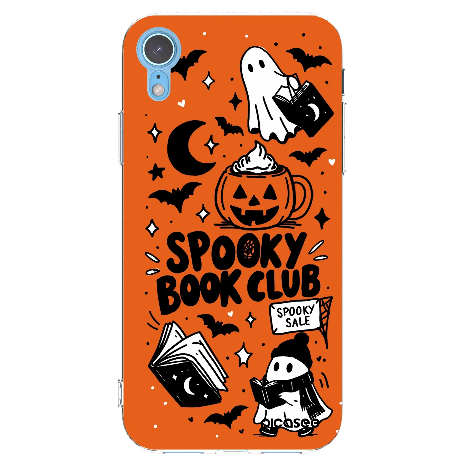Picasee Apple iPhone XR Hülle - Transparentes Silikon - Spooky book club