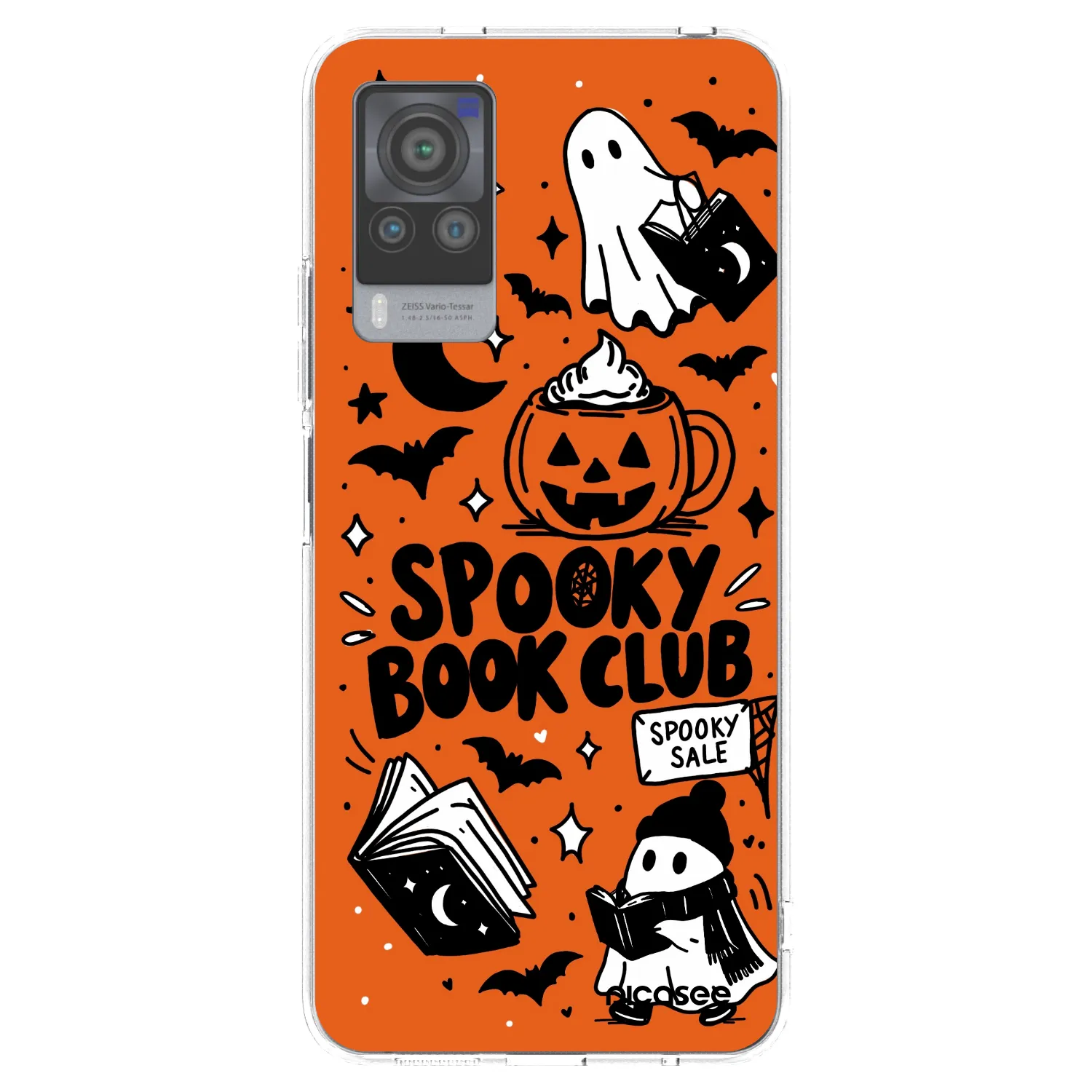 Picasee Vivo X60 Pro 5G Hülle - Transparentes Silikon - Spooky book club