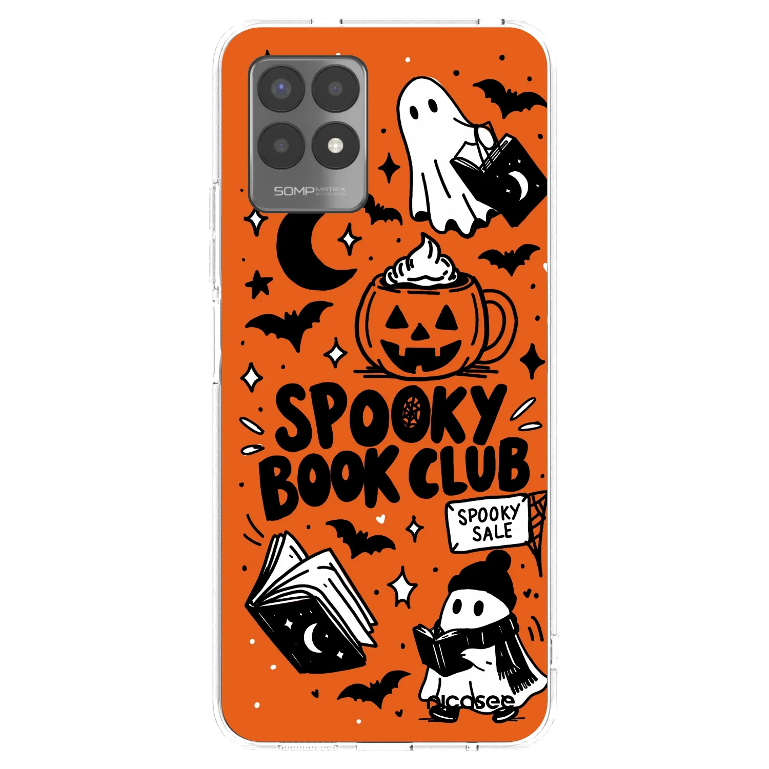 Picasee Realme 8i Hülle - Transparentes Silikon - Spooky book club