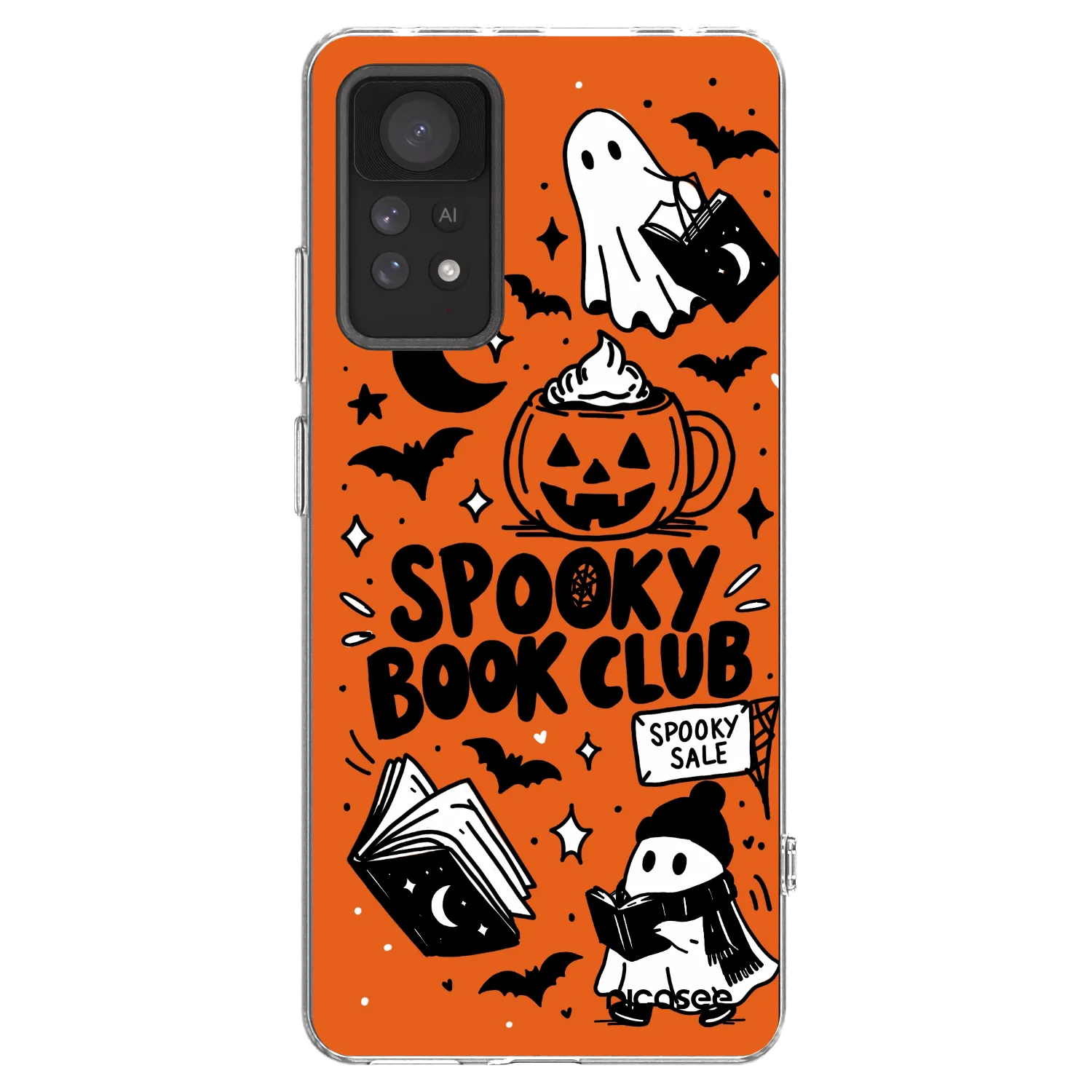 Picasee Xiaomi Redmi Note 11 Pro 5G Hülle - Transparentes Silikon - Spooky book club