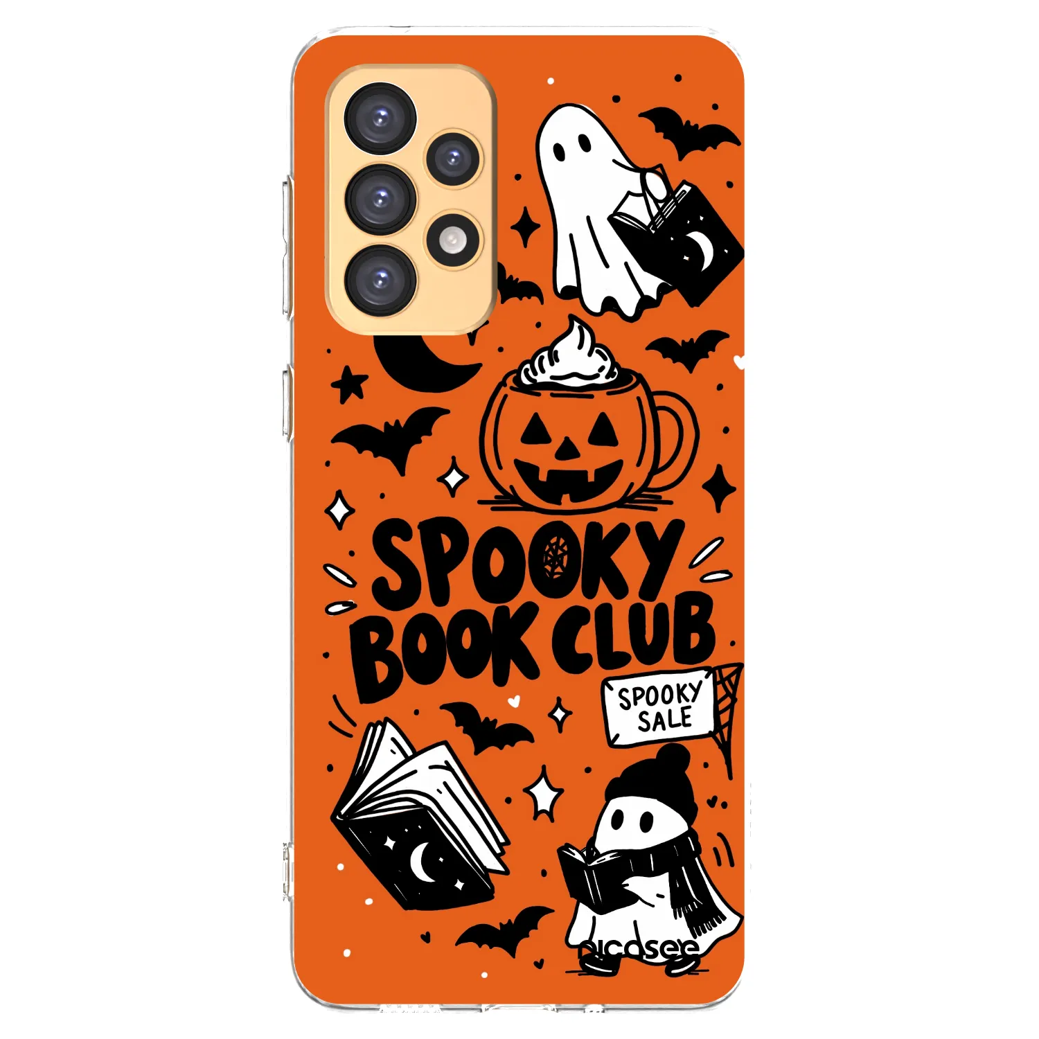 Picasee Samsung Galaxy A33 5G A336 Hülle - Transparentes Silikon - Spooky book club