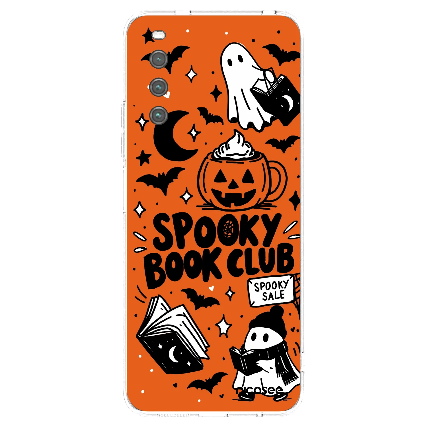 Picasee Sony Xperia 10 IV 5G Hülle - Transparentes Silikon - Spooky book club