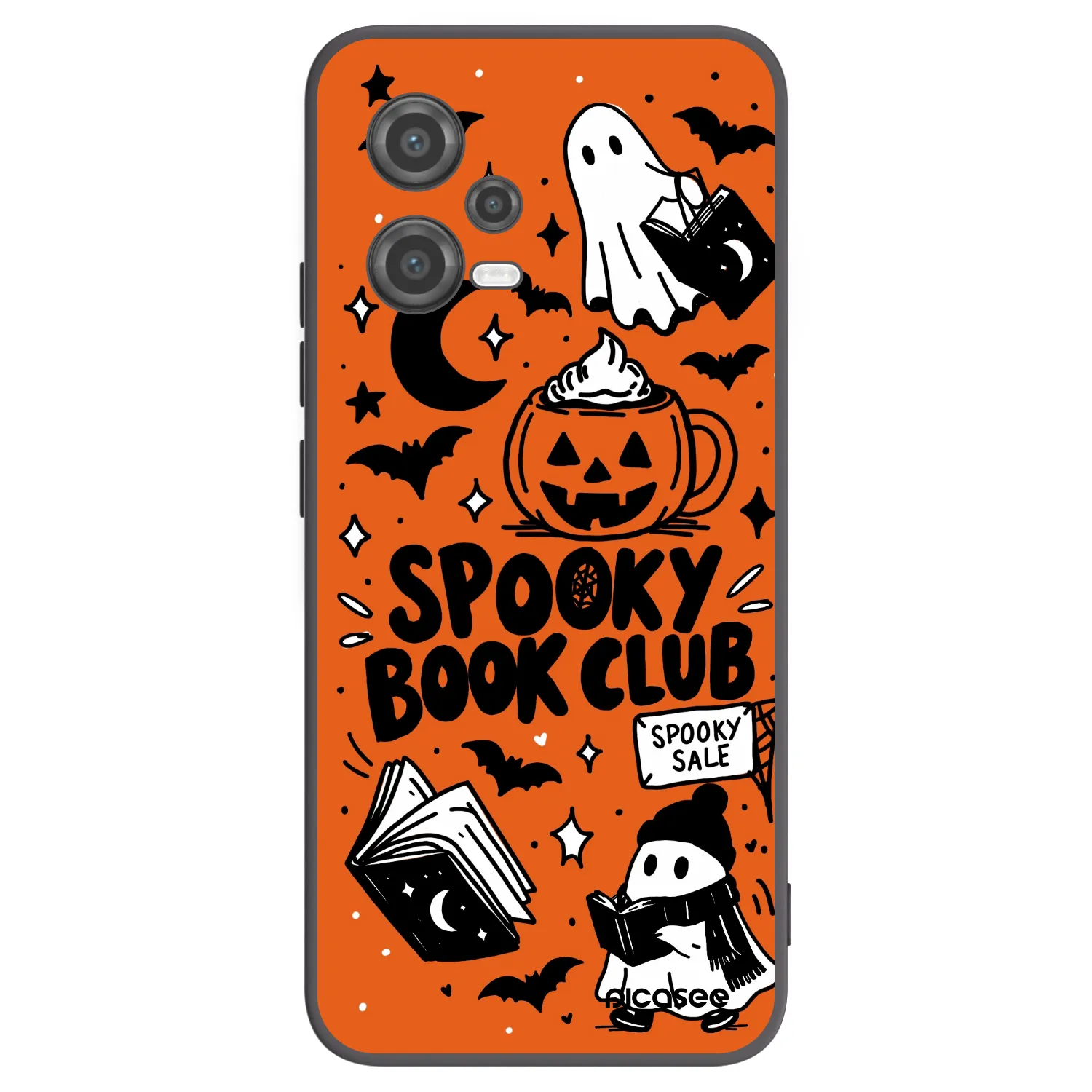 Picasee Xiaomi Poco X5 Hülle - Schwarzes Silikon - Spooky book club