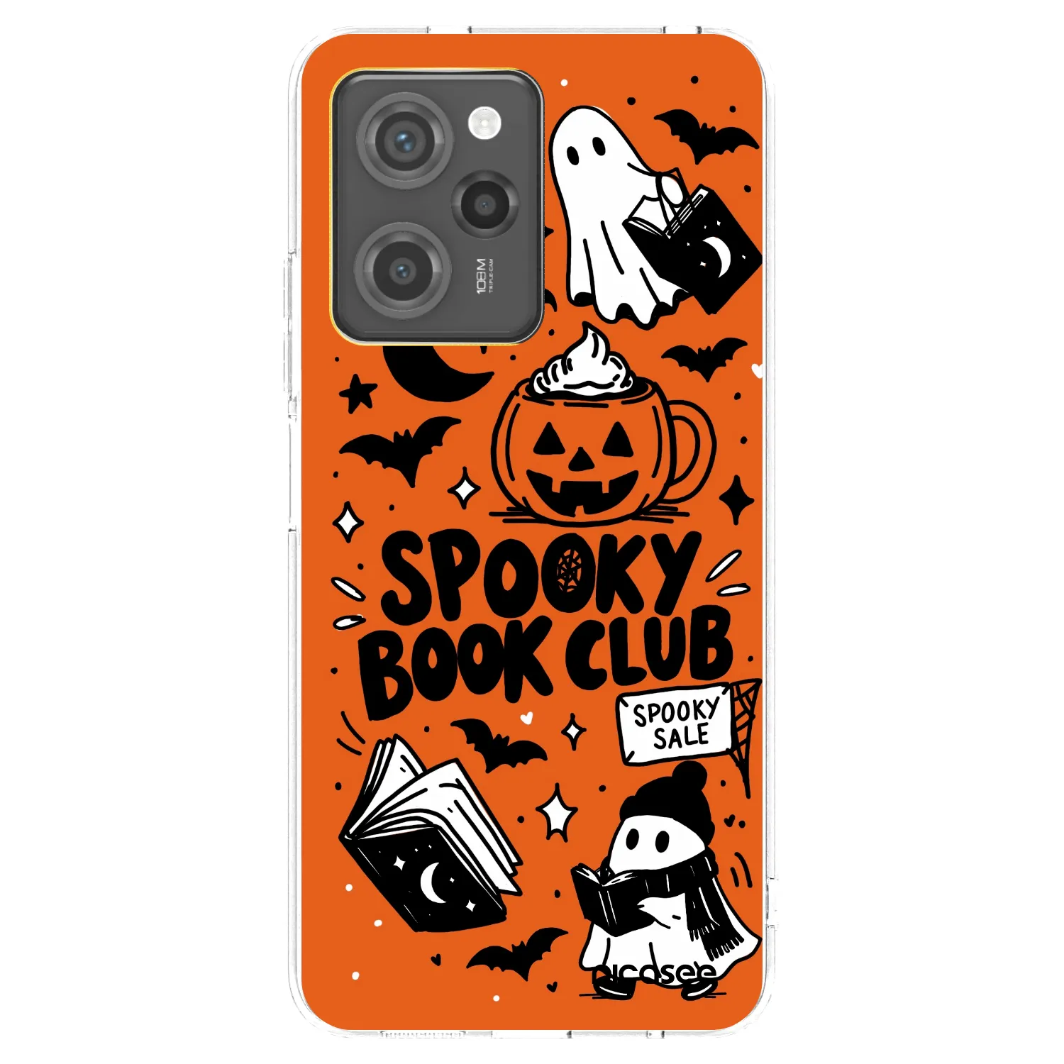 Picasee Xiaomi Poco X5 Pro Hülle - Transparentes Silikon - Spooky book club