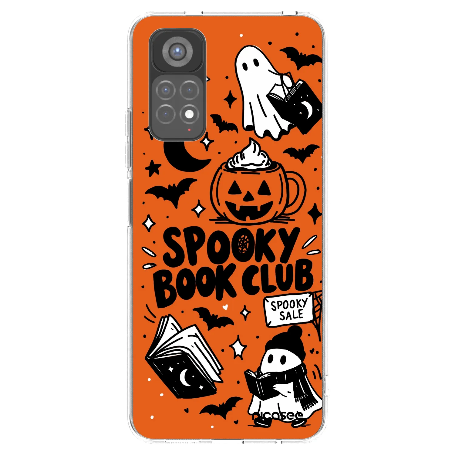 Picasee Xiaomi Redmi Note 11S 5G Hülle - Transparentes Silikon - Spooky book club