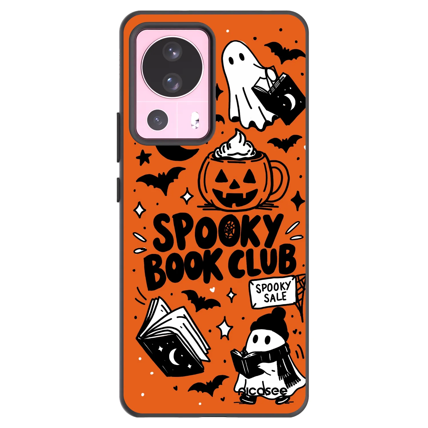 Picasee Xiaomi 13 Lite Hülle - Schwarzes Silikon - Spooky book club