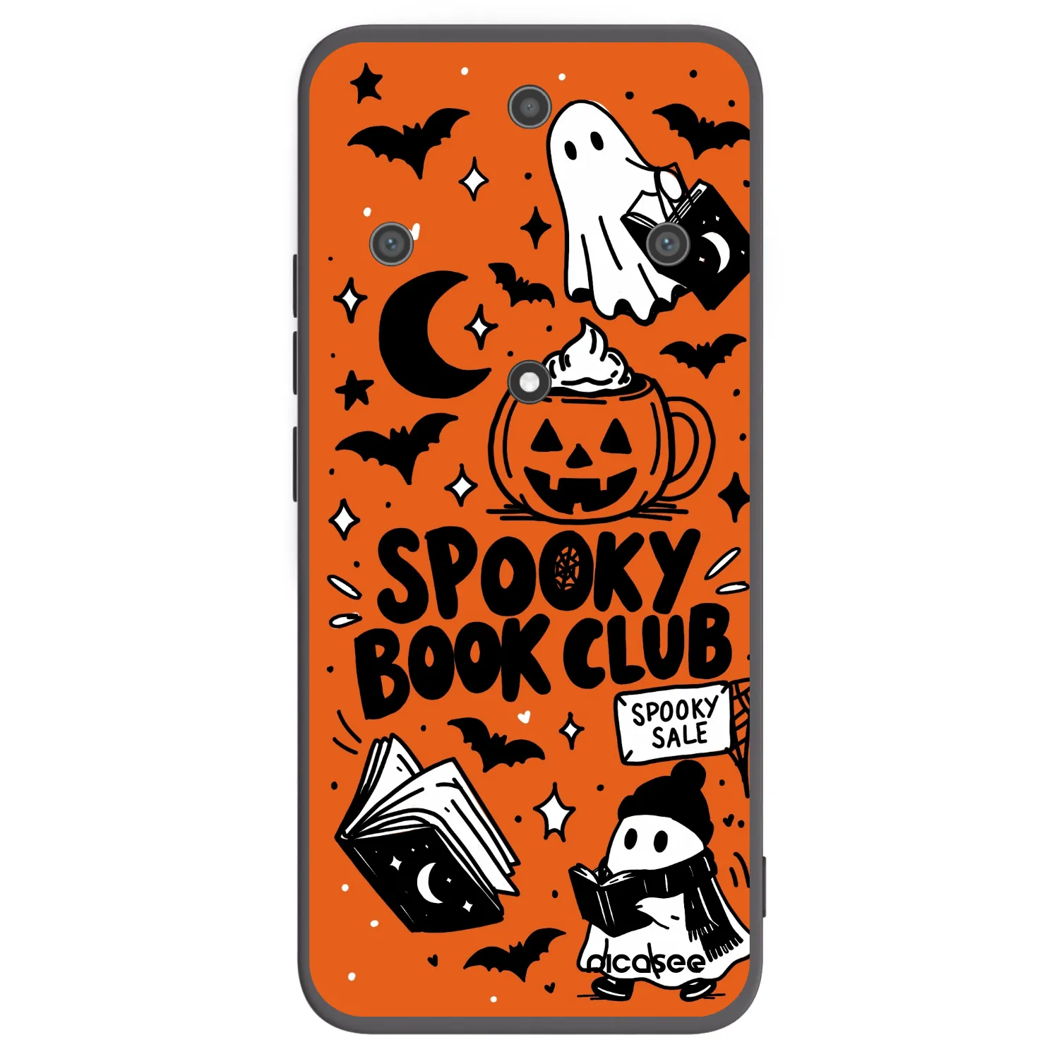 Picasee Honor Magic5 Lite 5G Hülle - Schwarzes Silikon - Spooky book club