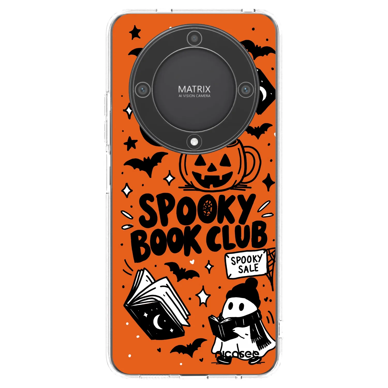 Picasee Honor Magic5 Lite 5G Hülle - Transparentes Silikon - Spooky book club