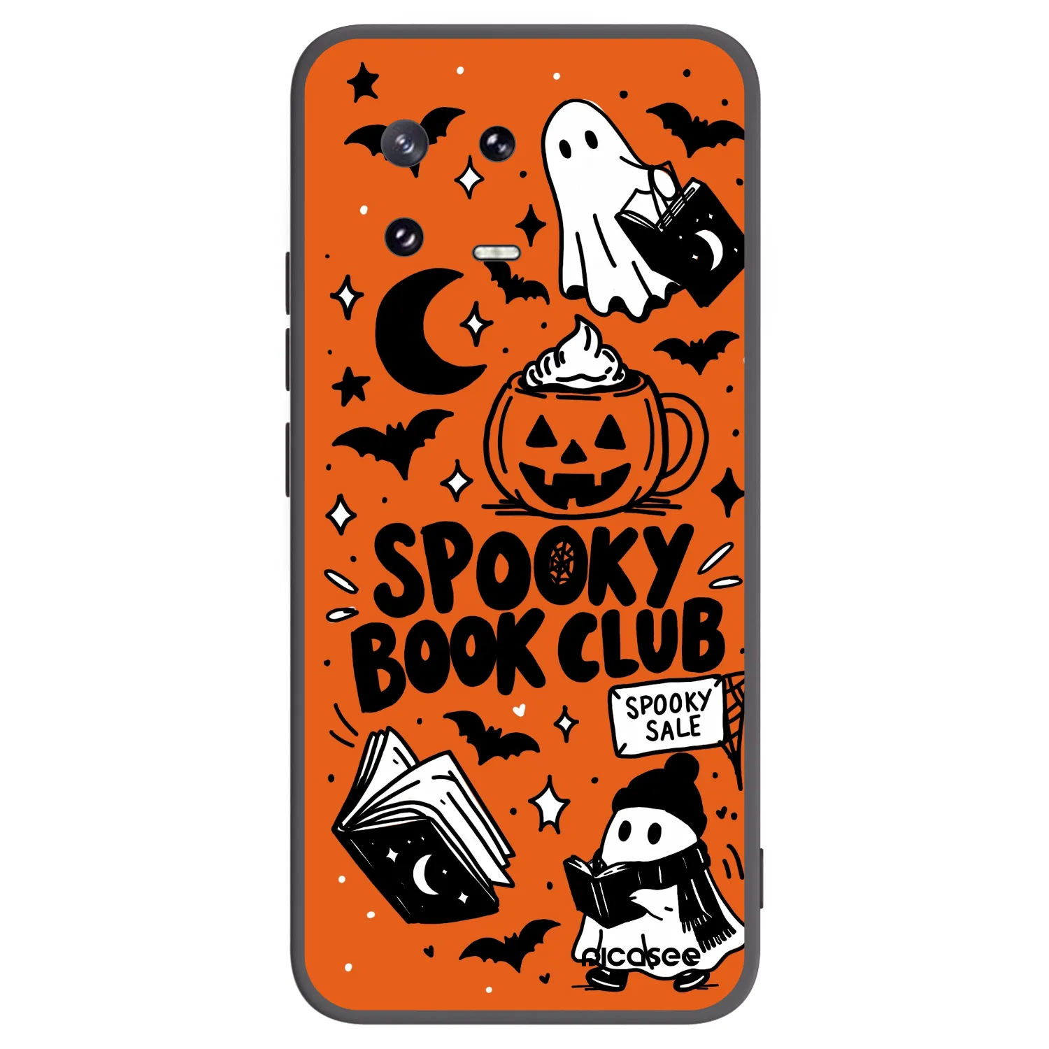 Picasee Xiaomi 13 Pro Hülle - Schwarzes Silikon - Spooky book club