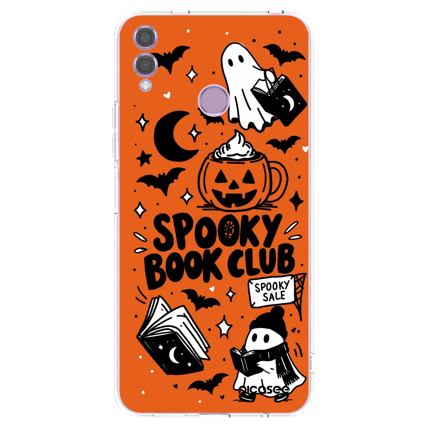 Picasee Honor 8X Hülle - Transparentes Silikon - Spooky book club