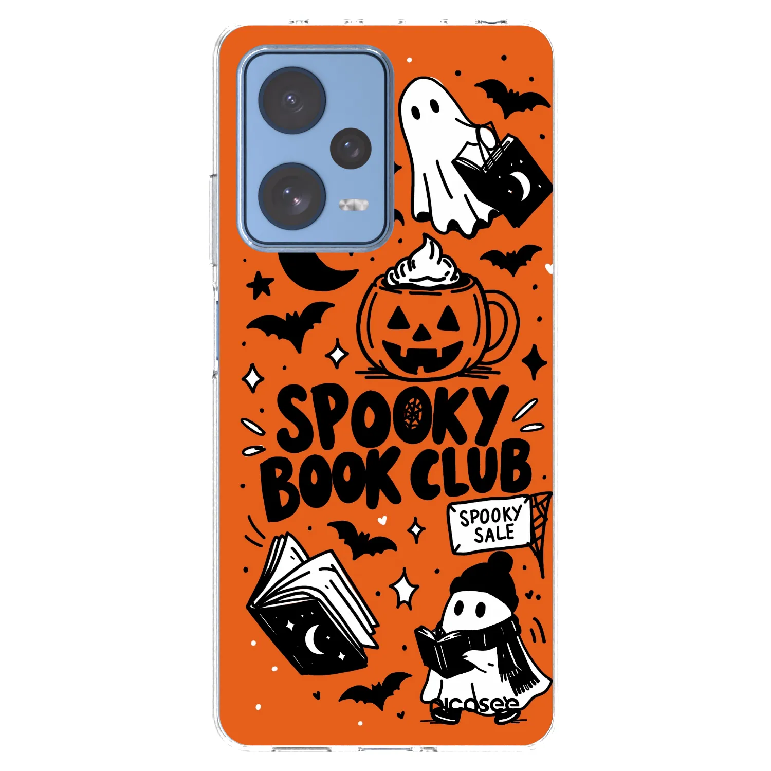 Picasee Xiaomi Redmi Note 12 Pro 5G Hülle - Transparentes Silikon - Spooky book club