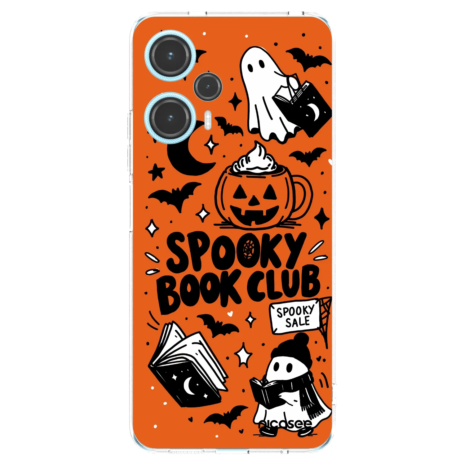 Picasee Xiaomi Poco F5 Hülle - Transparentes Silikon - Spooky book club