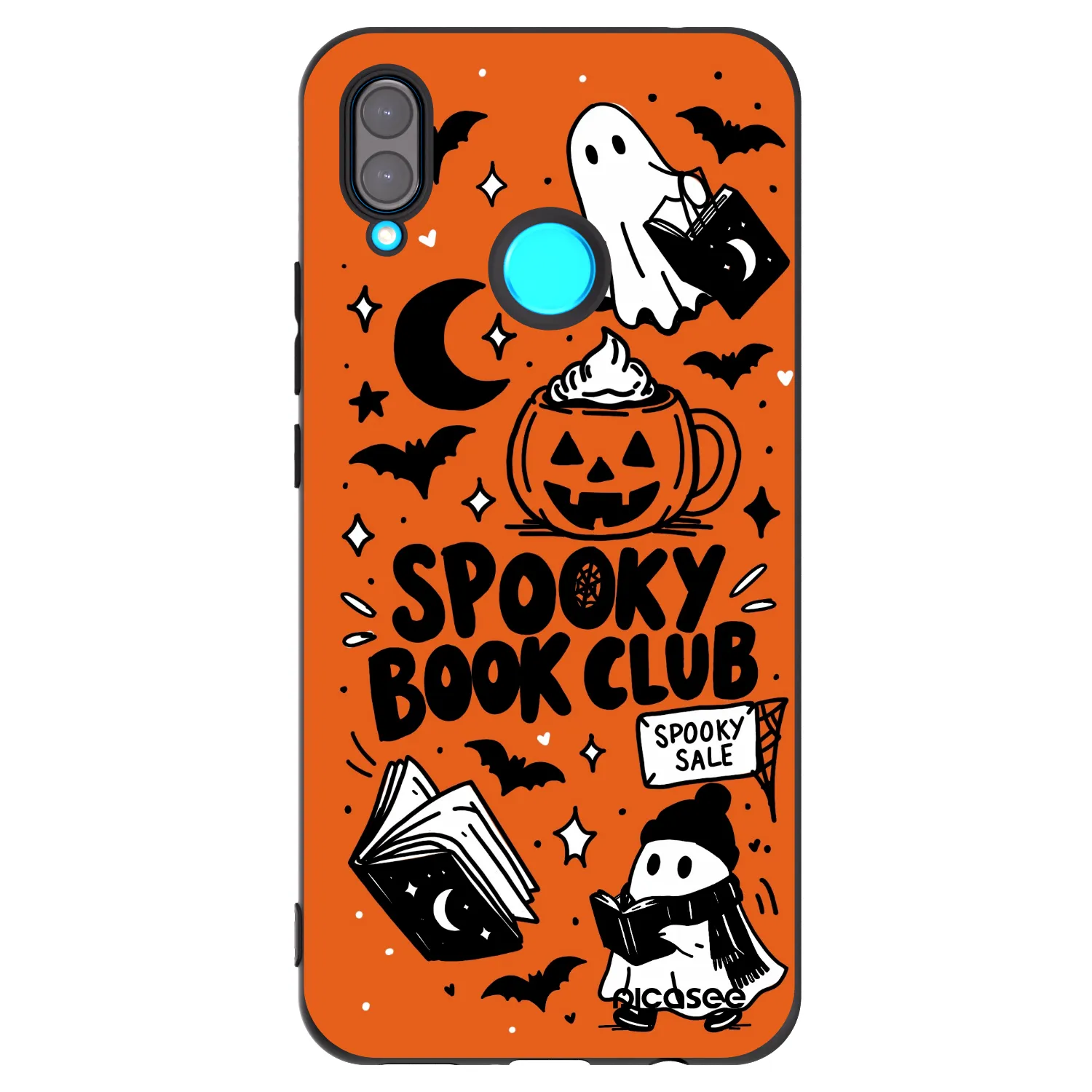 Picasee Huawei Nova 3i Hülle - Schwarzes Silikon - Spooky book club