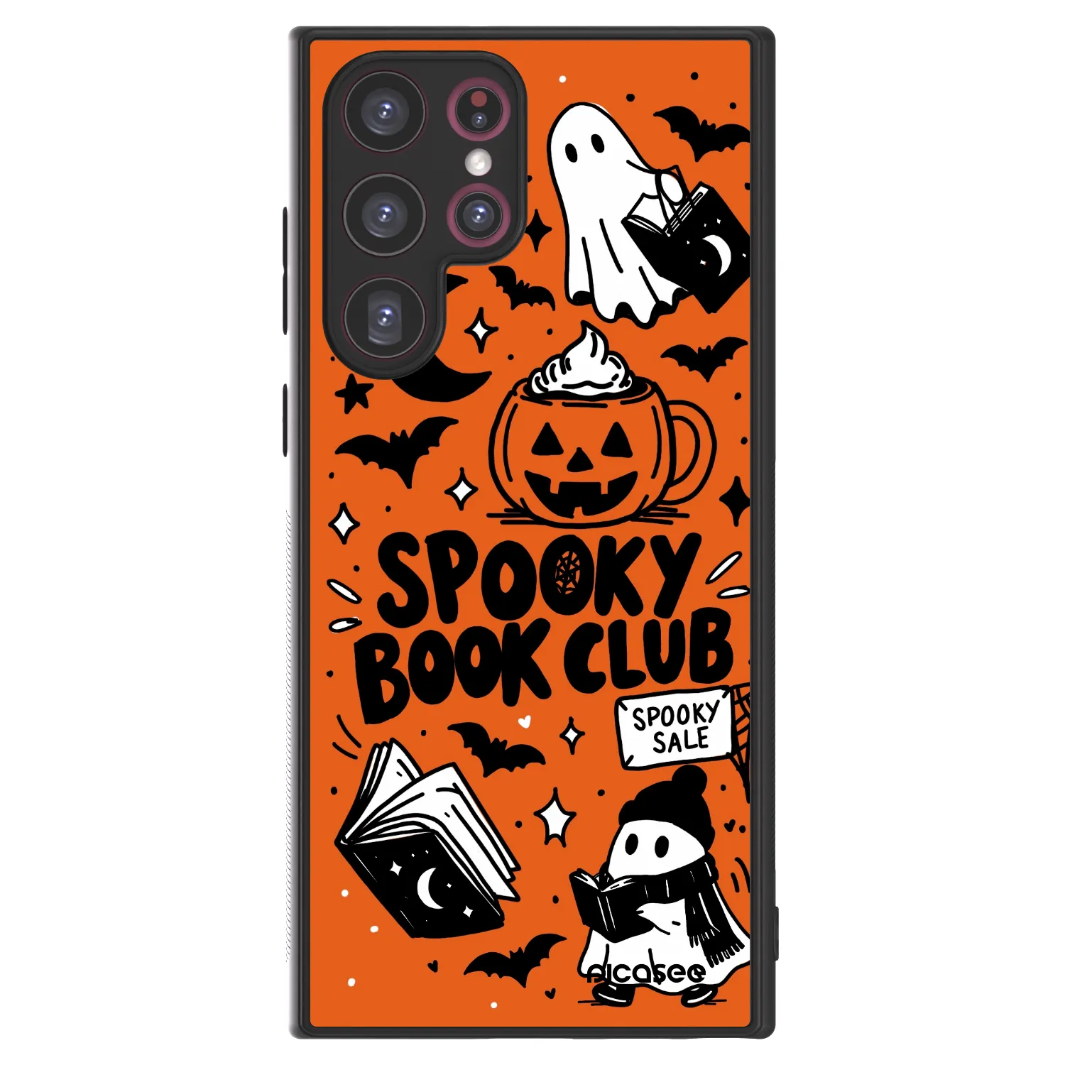 Picasee ULTIMATE CASE PowerShare für Samsung Galaxy S22 Ultra 5G - Spooky book club