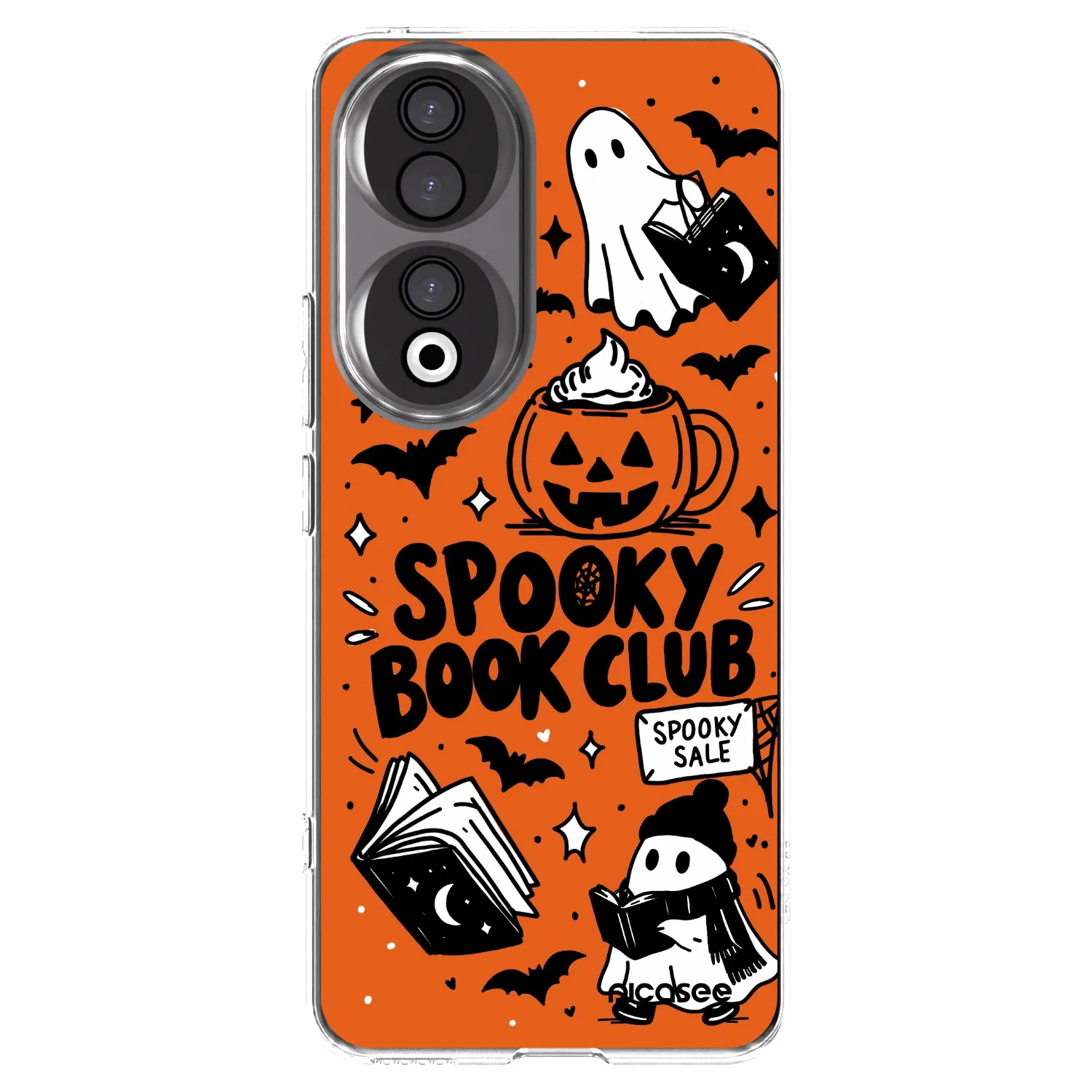 Picasee Honor 90 5G Hülle - Transparentes Silikon - Spooky book club