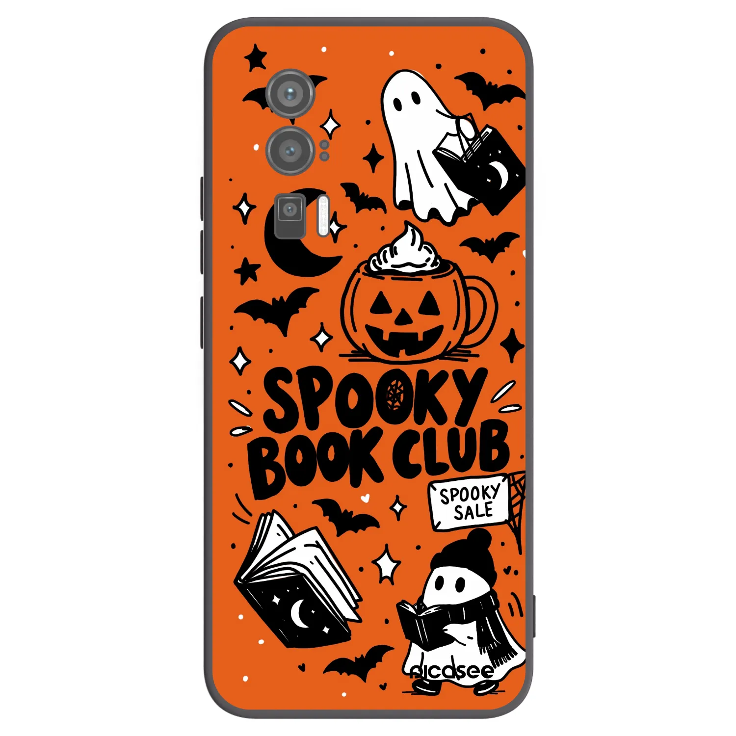 Picasee Xiaomi Poco F5 Pro 5G Hülle - Schwarzes Silikon - Spooky book club