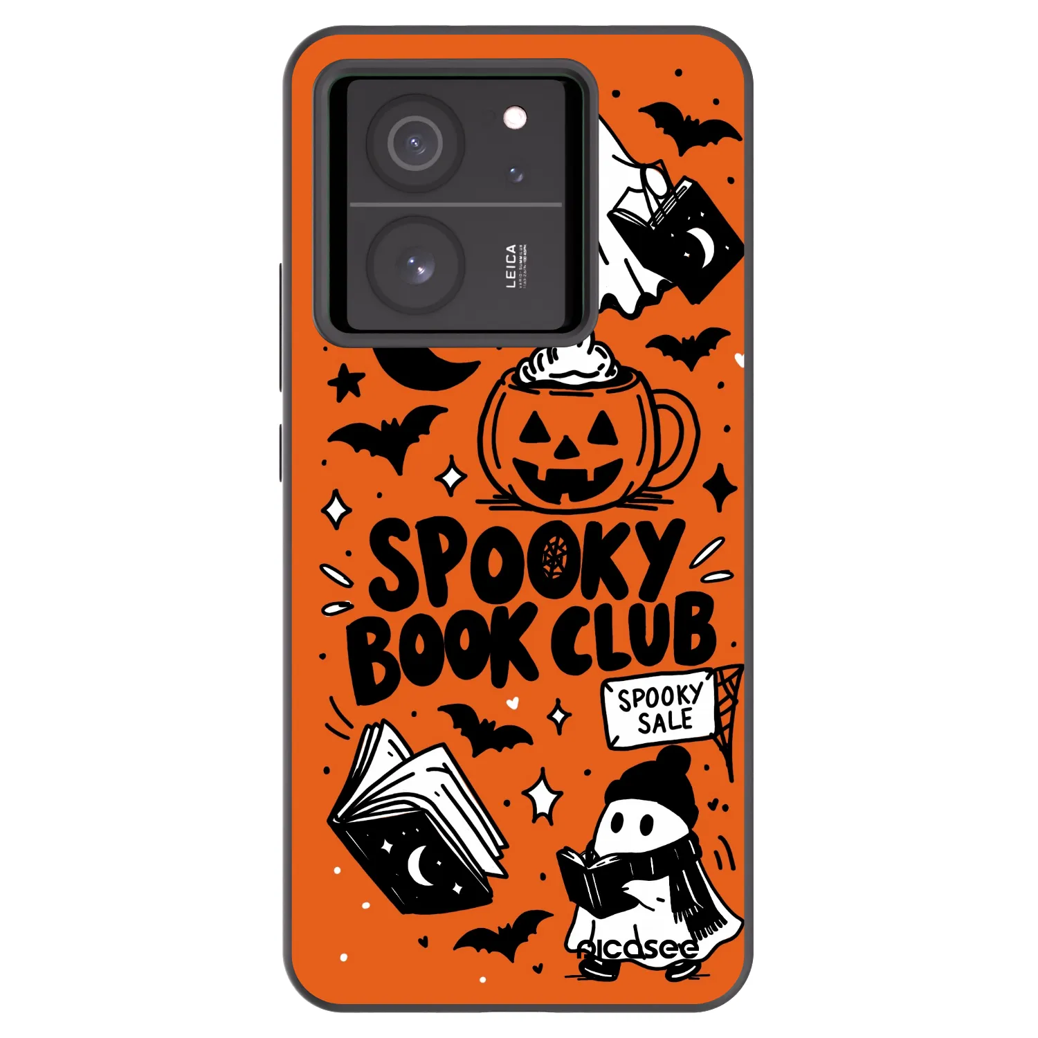 Picasee Xiaomi 13T Pro Hülle - Schwarzes Silikon - Spooky book club