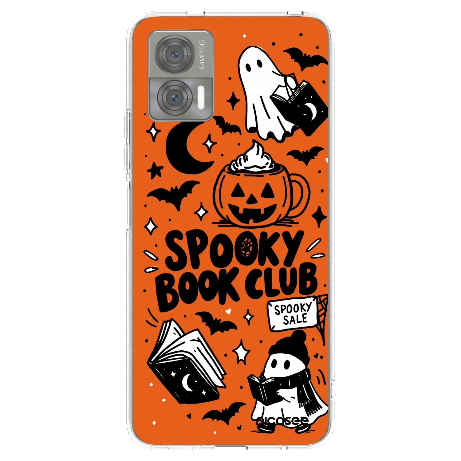 Picasee Motorola Edge 30 Neo Hülle - Transparentes Silikon - Spooky book club