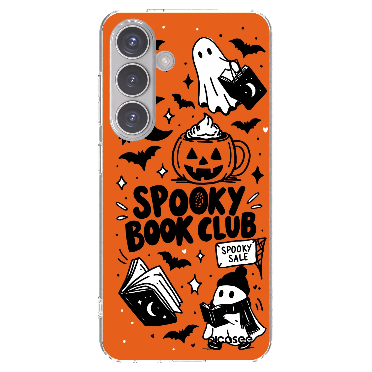 Picasee Samsung Galaxy S24 S921B 5G Hülle - Transparentes Silikon - Spooky book club