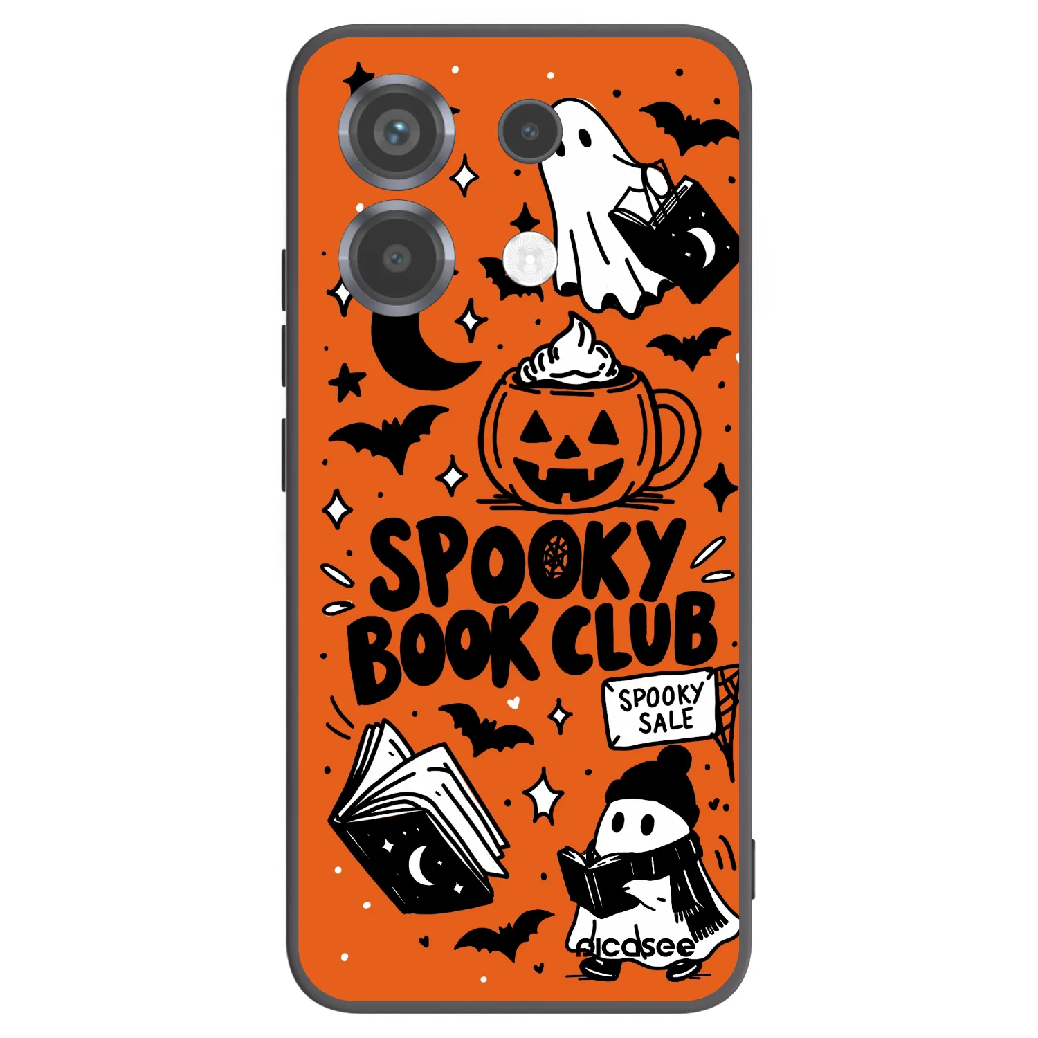 Picasee Xiaomi Poco X6 Hülle - Schwarzes Silikon - Spooky book club