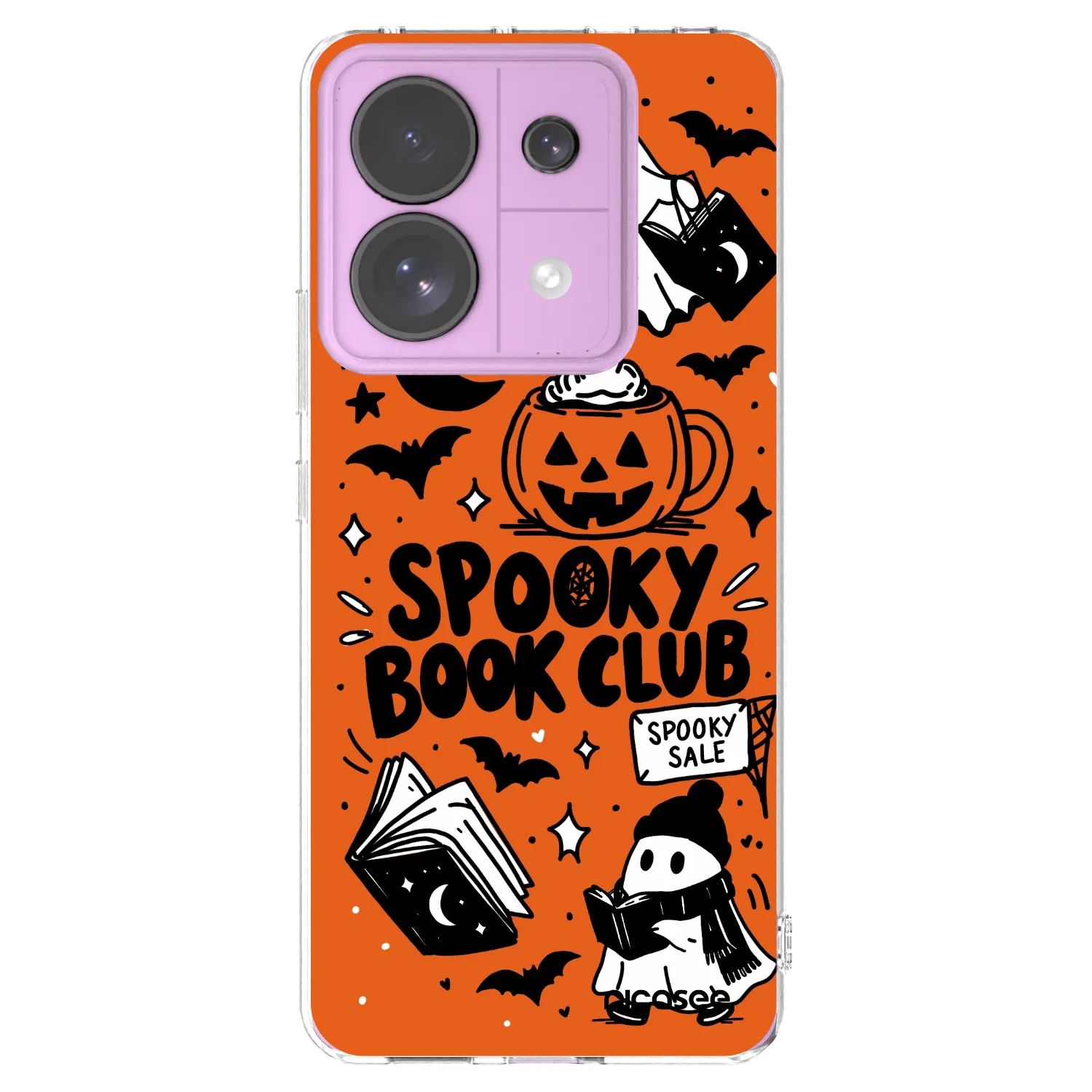 Picasee Xiaomi Redmi Note 13 Pro 5G Hülle - Transparentes Silikon - Spooky book club