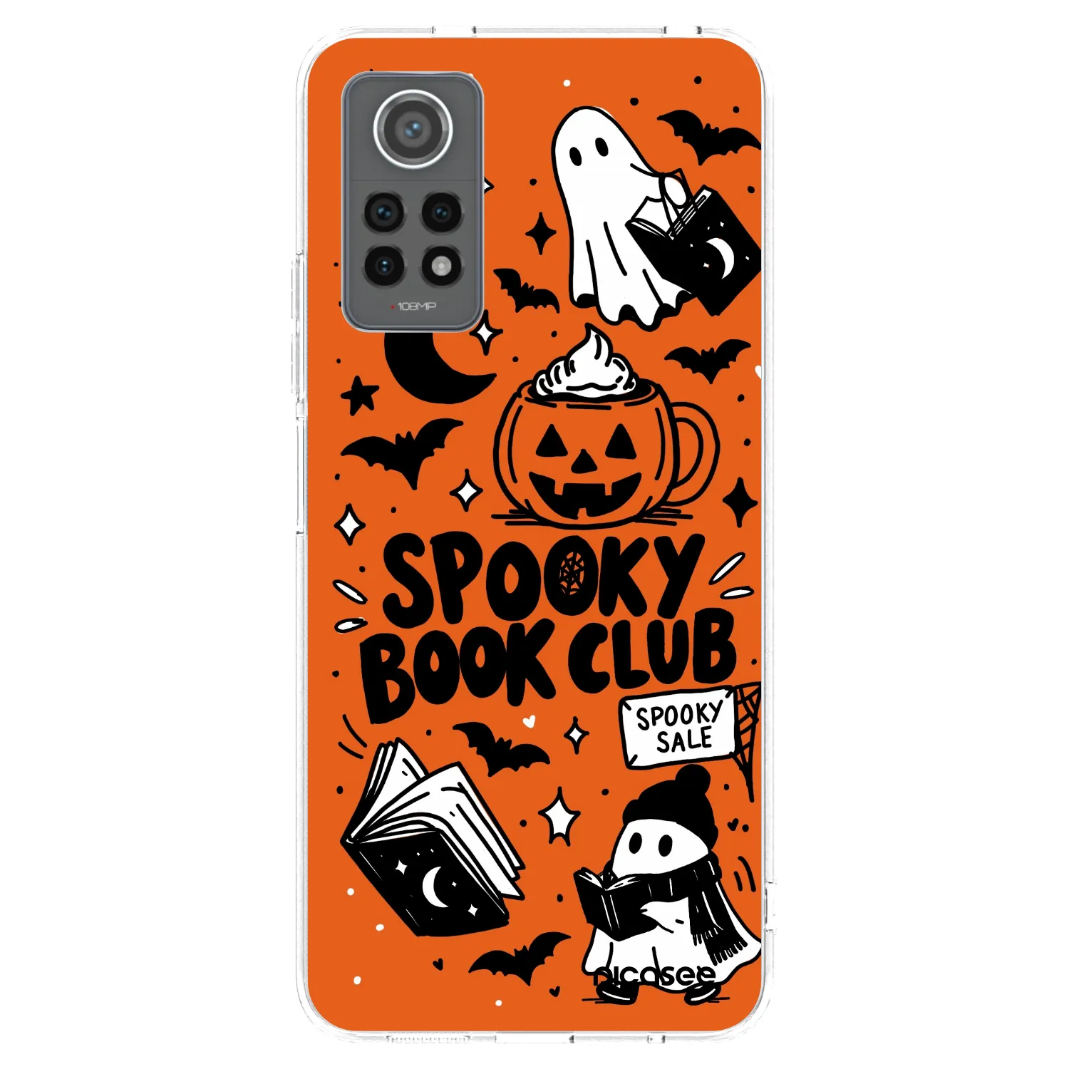 Picasee Xiaomi Redmi Note 12 Pro 4G Hülle - Transparentes Silikon - Spooky book club