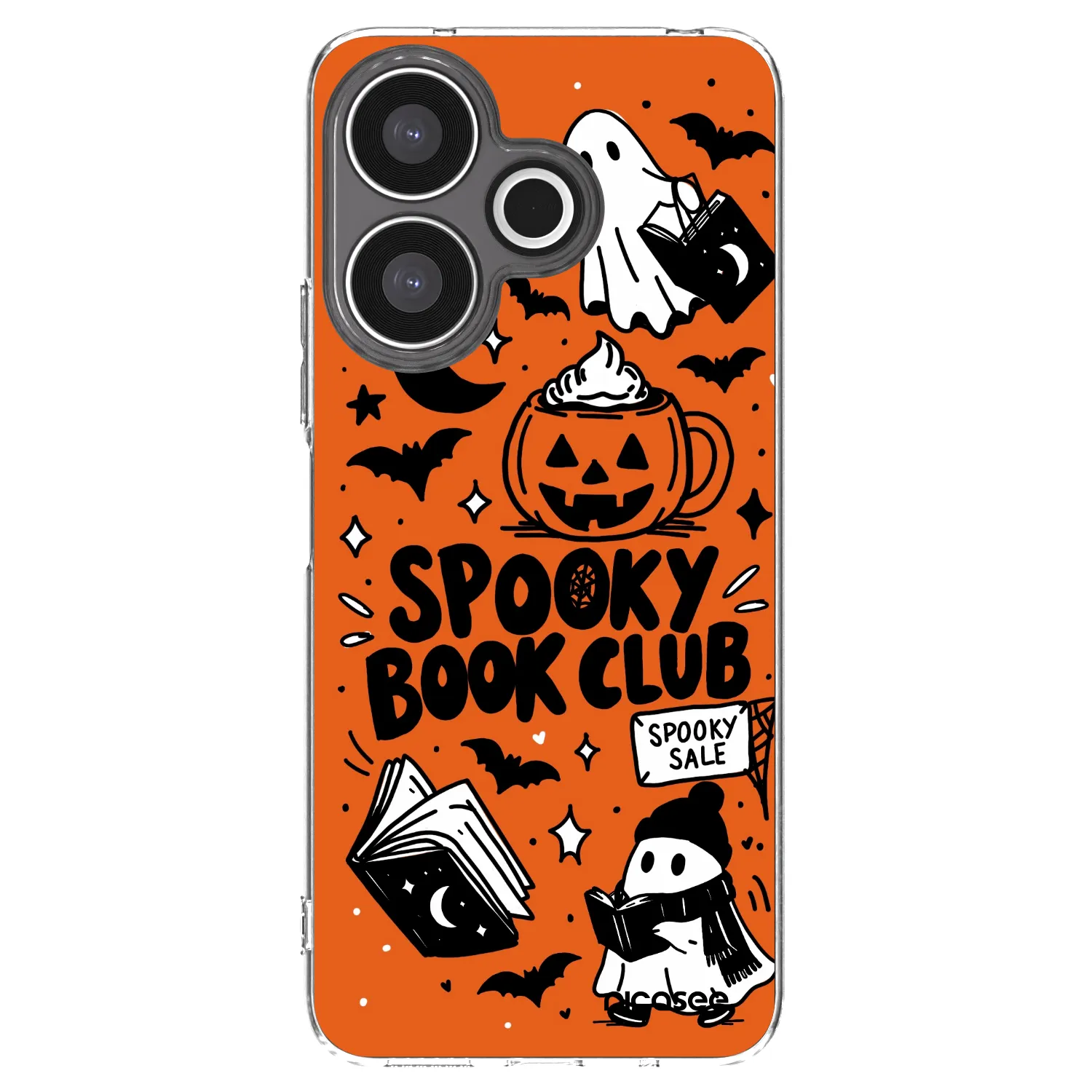 Picasee Xiaomi Redmi 13 4G Hülle - Transparentes Silikon - Spooky book club