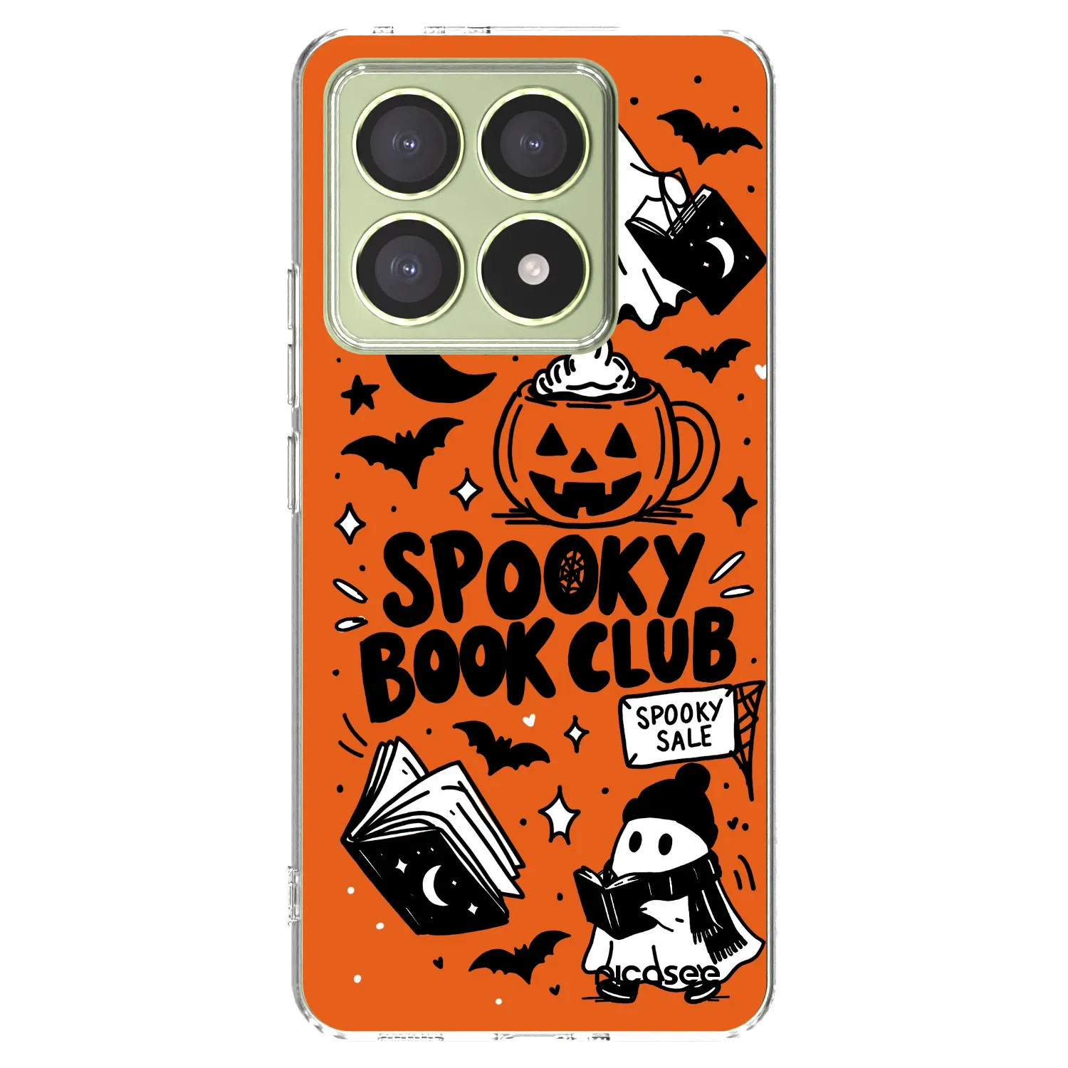 Picasee Xiaomi 14T Hülle - Transparentes Silikon - Spooky book club