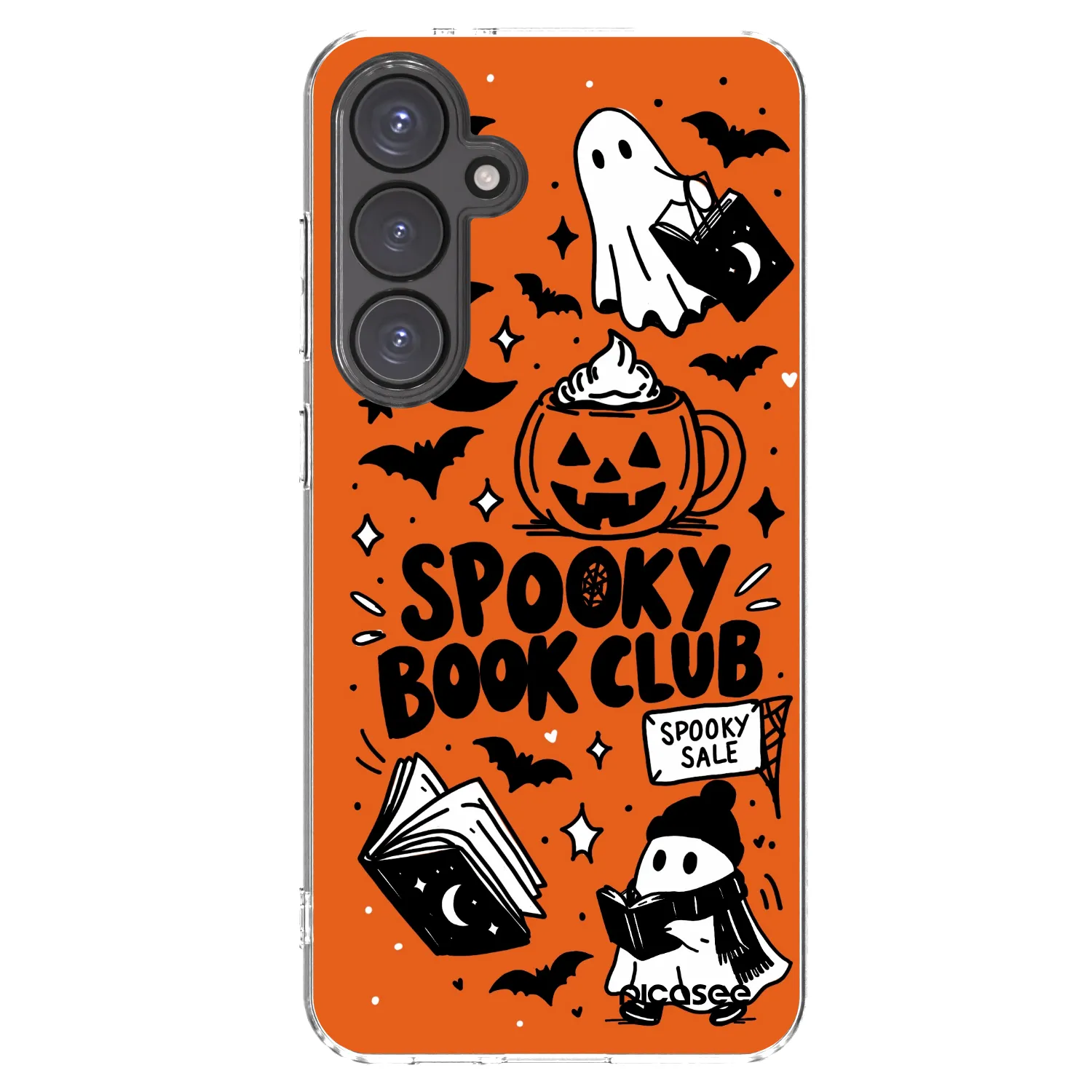 Picasee Samsung Galaxy S24 FE S721B Hülle - Transparentes Silikon - Spooky book club