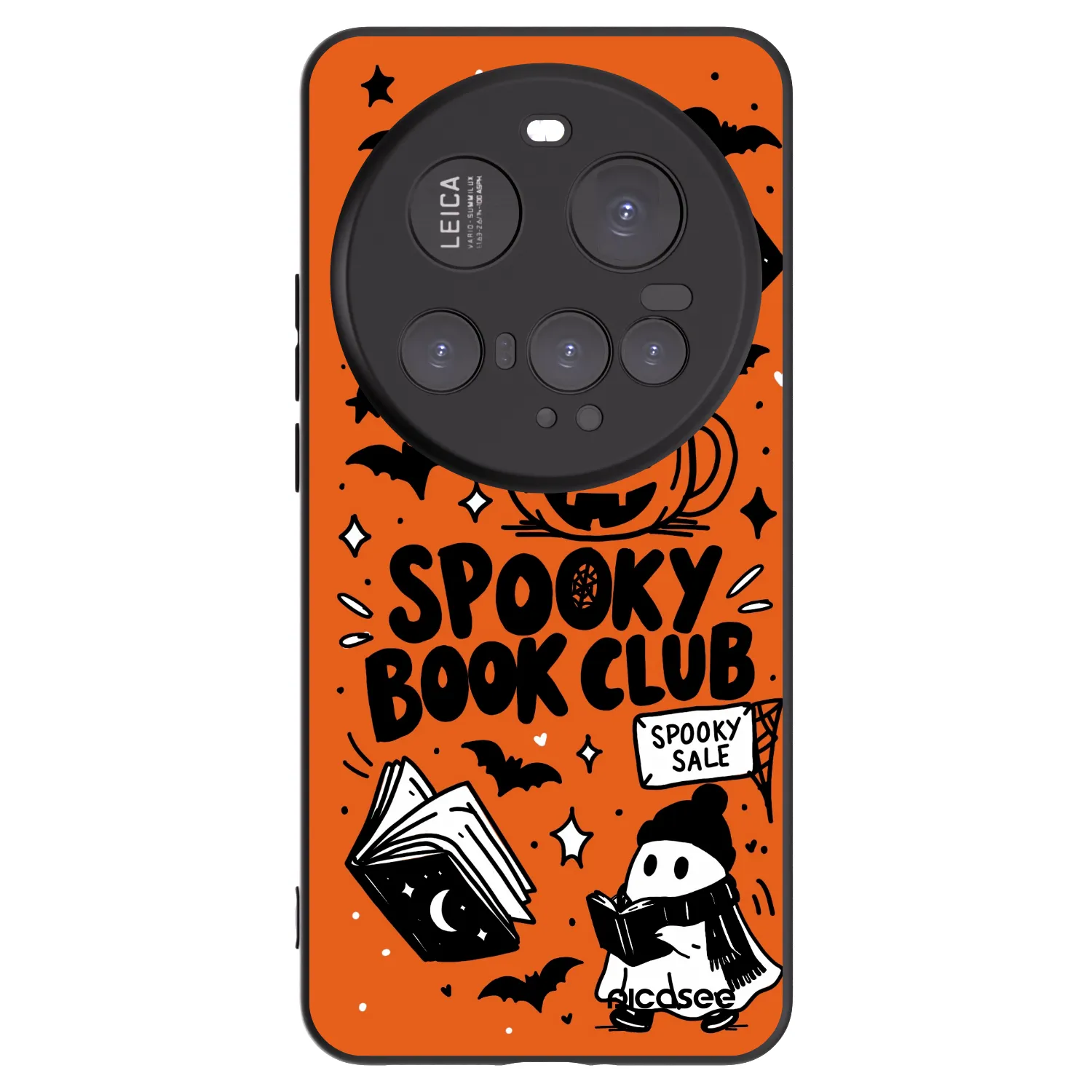 Picasee Xiaomi 15 Ultra Hülle - Schwarzes Silikon - Spooky book club