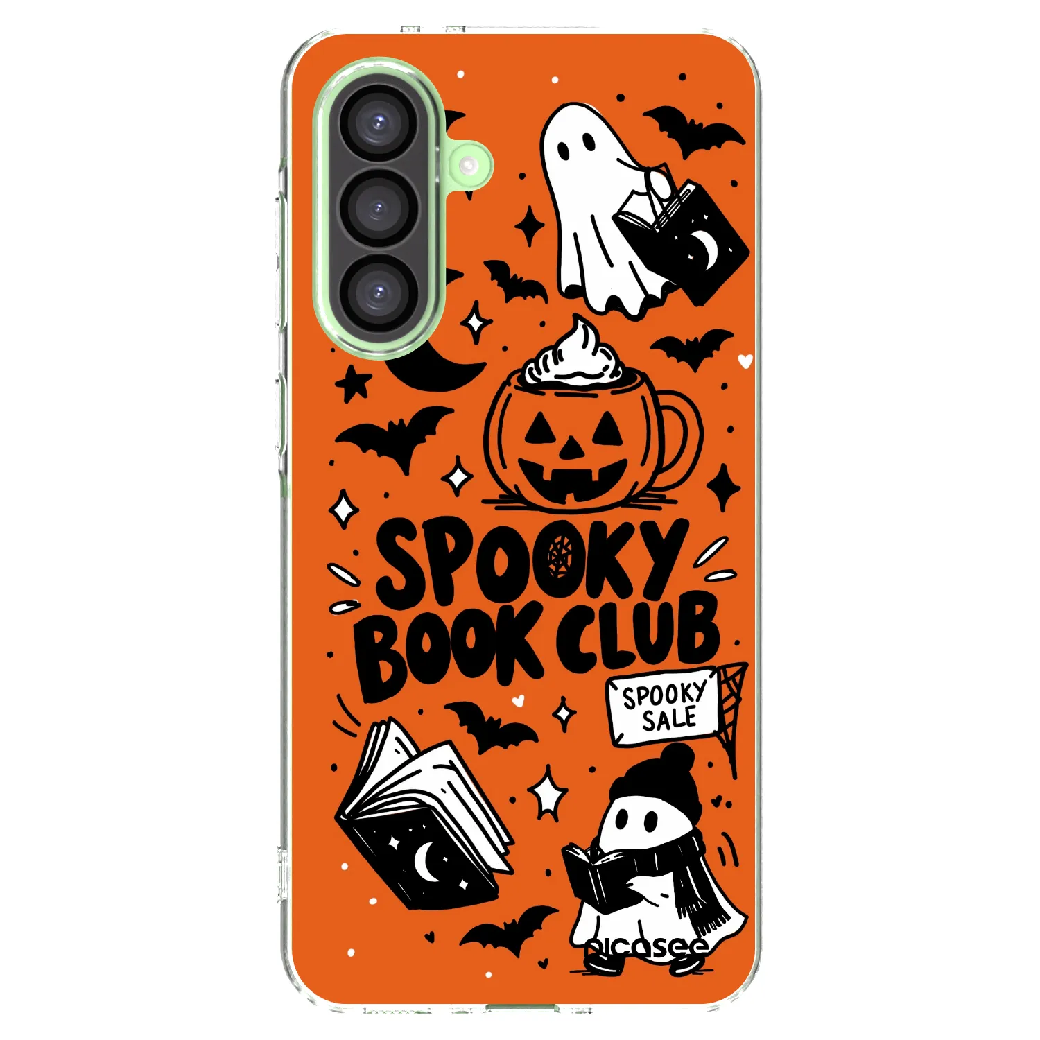 Picasee Samsung Galaxy A26 5G A266B Hülle - Transparentes Silikon - Spooky book club