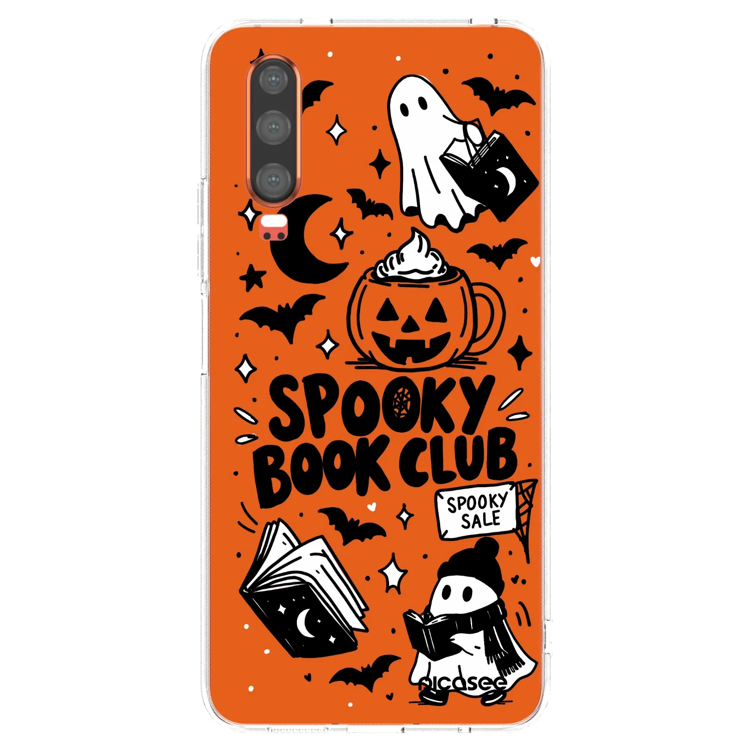 Picasee Huawei P30 Hülle - Transparentes Silikon - Spooky book club