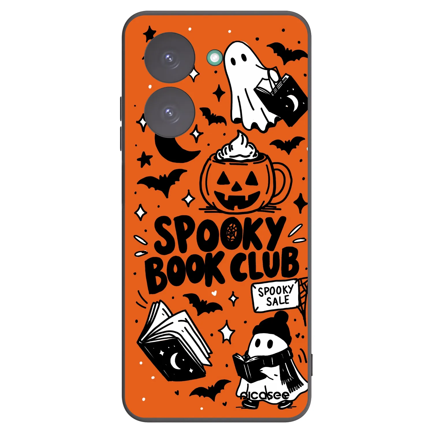 Picasee Xiaomi Redmi A5 Hülle - Schwarzes Silikon - Spooky book club
