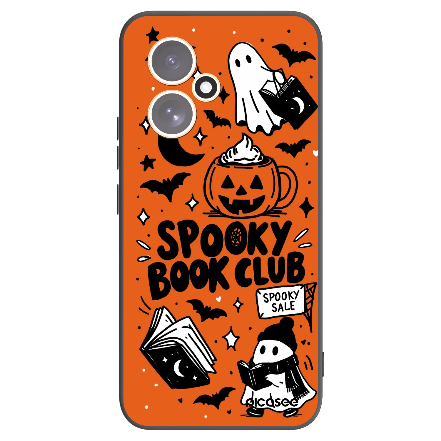 Picasee Honor 400 5G Hülle - Schwarzes Silikon - Spooky book club