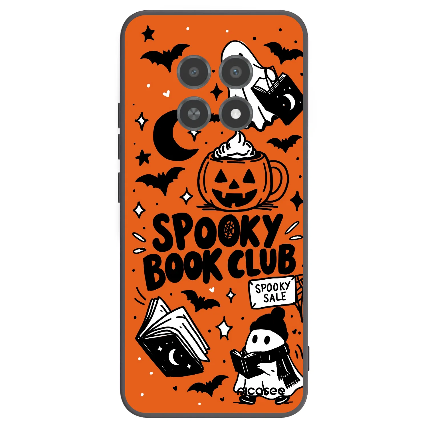 Picasee Realme 12X Hülle - Schwarzes Silikon - Spooky book club