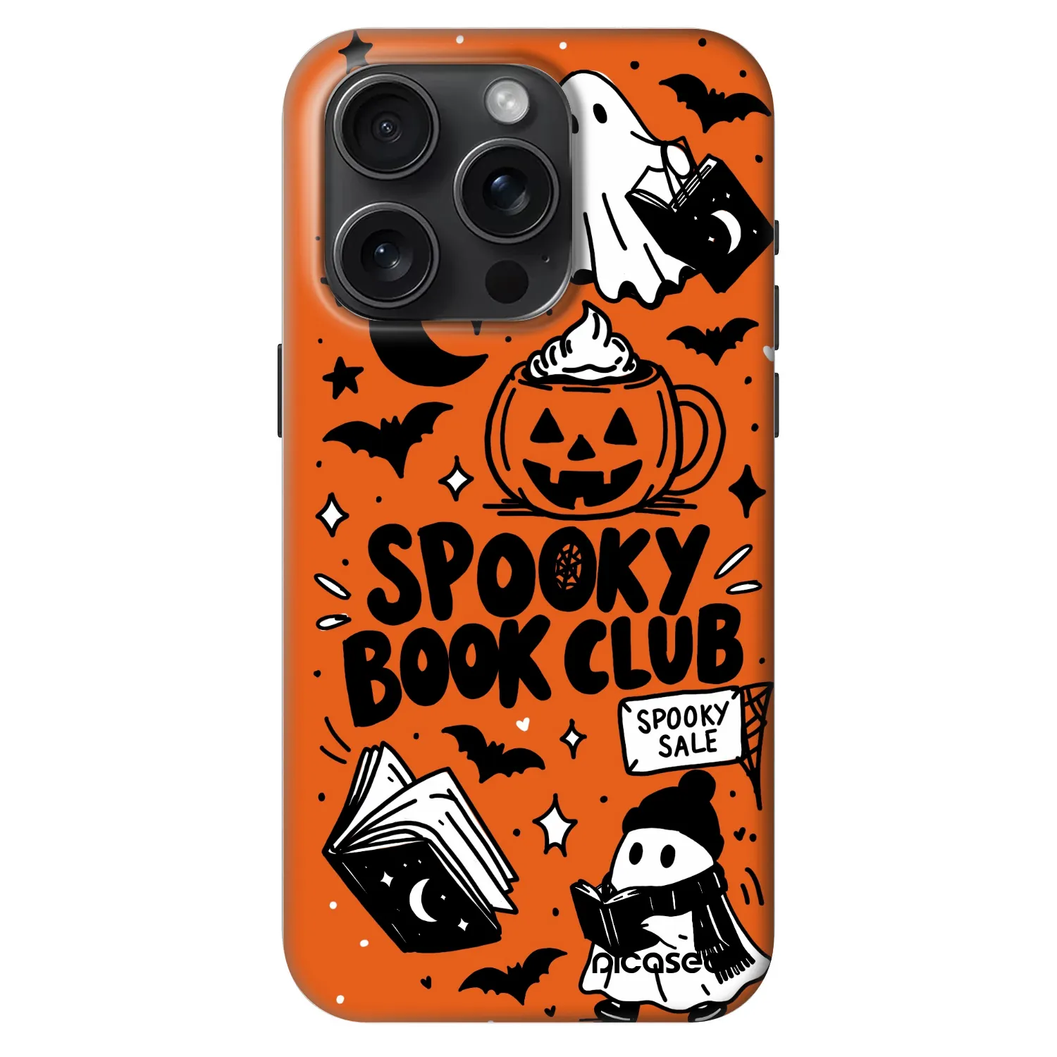 Picasee Fashion Case MagSafe für Apple iPhone 15 Pro - Spooky book club