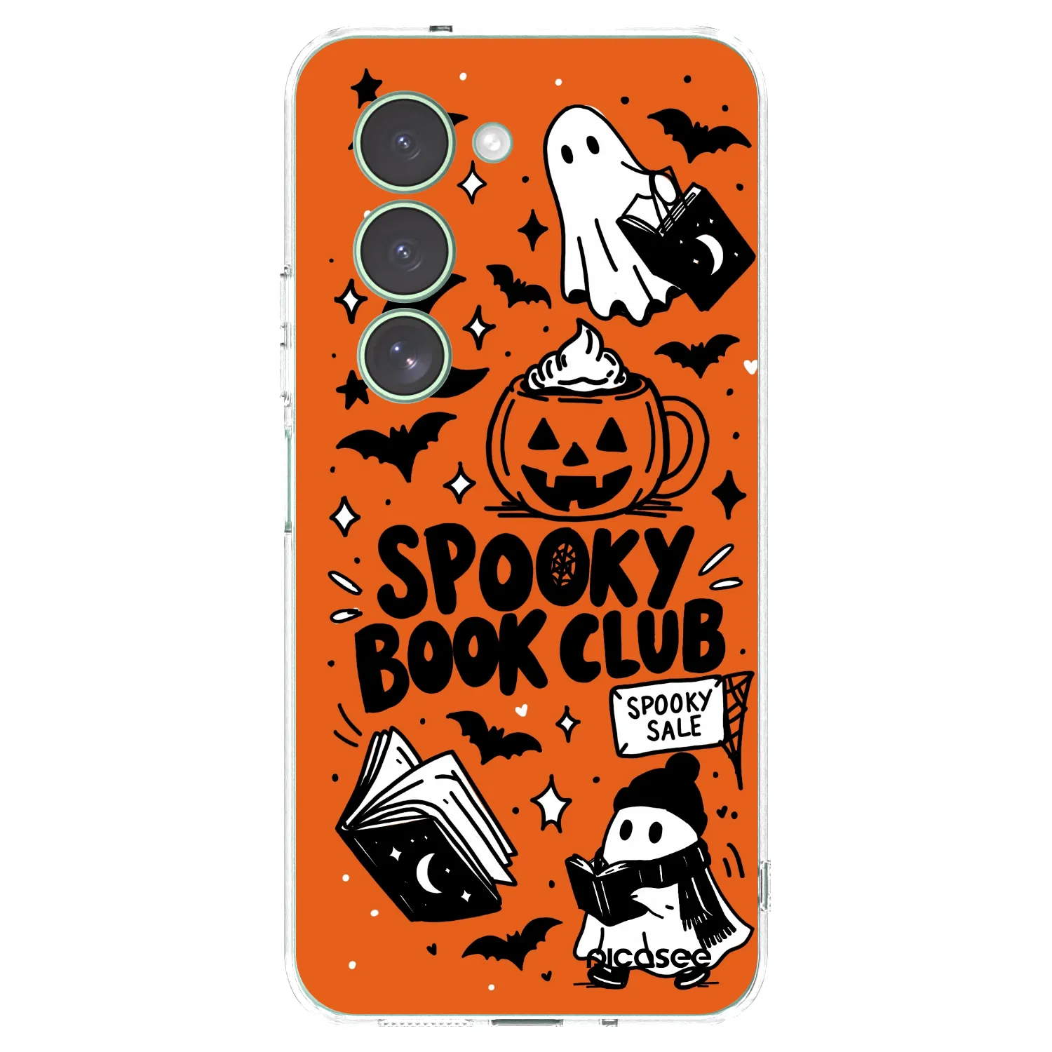 Picasee Xiaomi Redmi 15 5G Hülle - Transparentes Silikon - Spooky book club