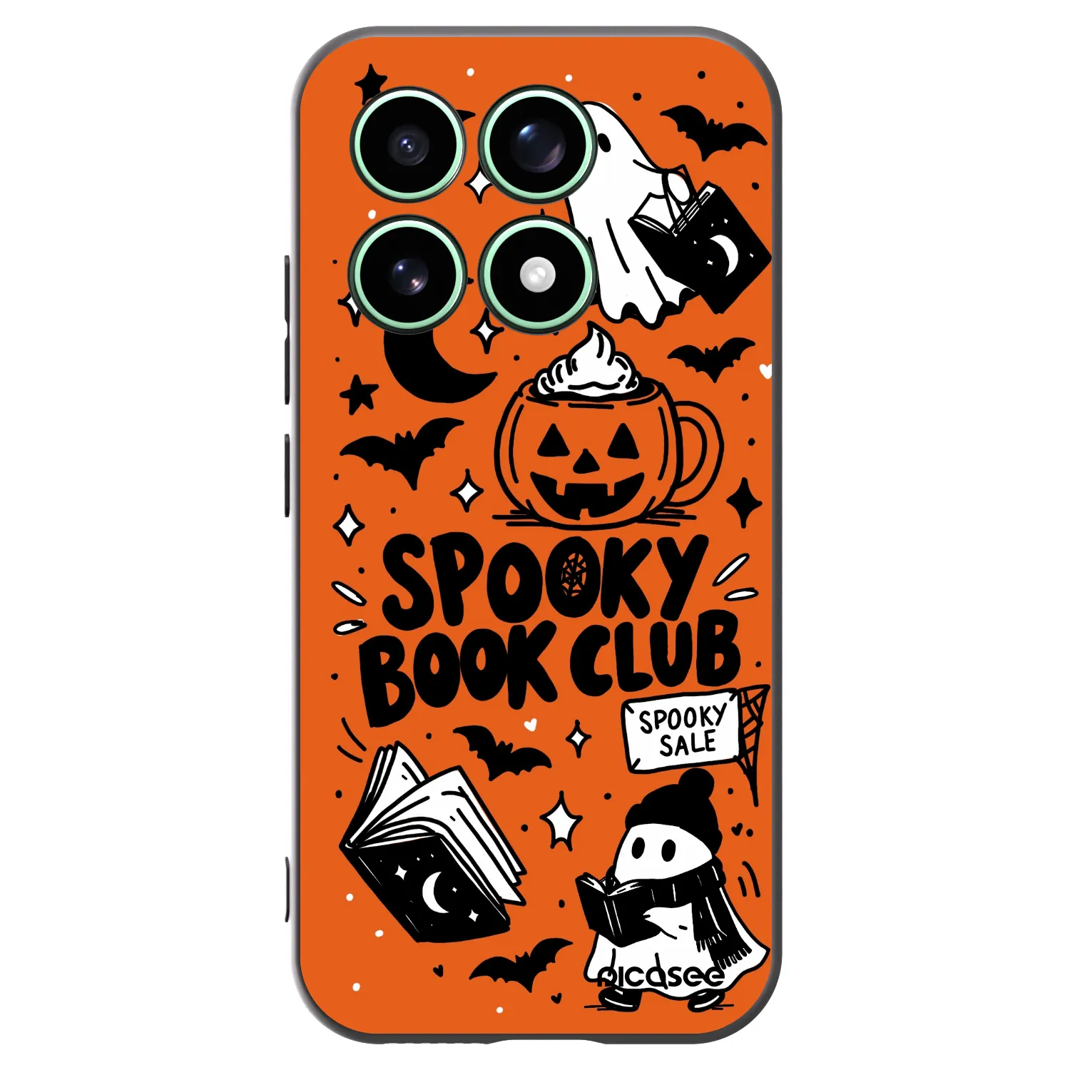 Picasee Xiaomi 17 Hülle - Schwarzes Silikon - Spooky book club