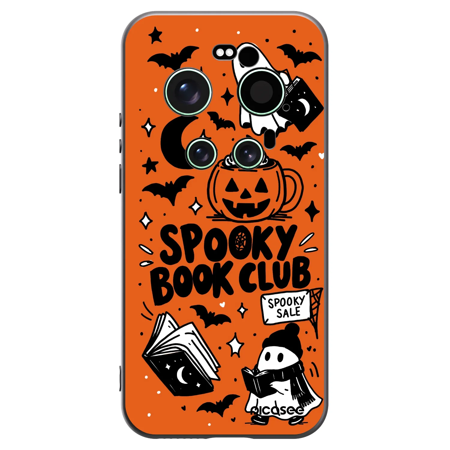 Picasee Xiaomi 17 Ultra Hülle - Schwarzes Silikon - Spooky book club